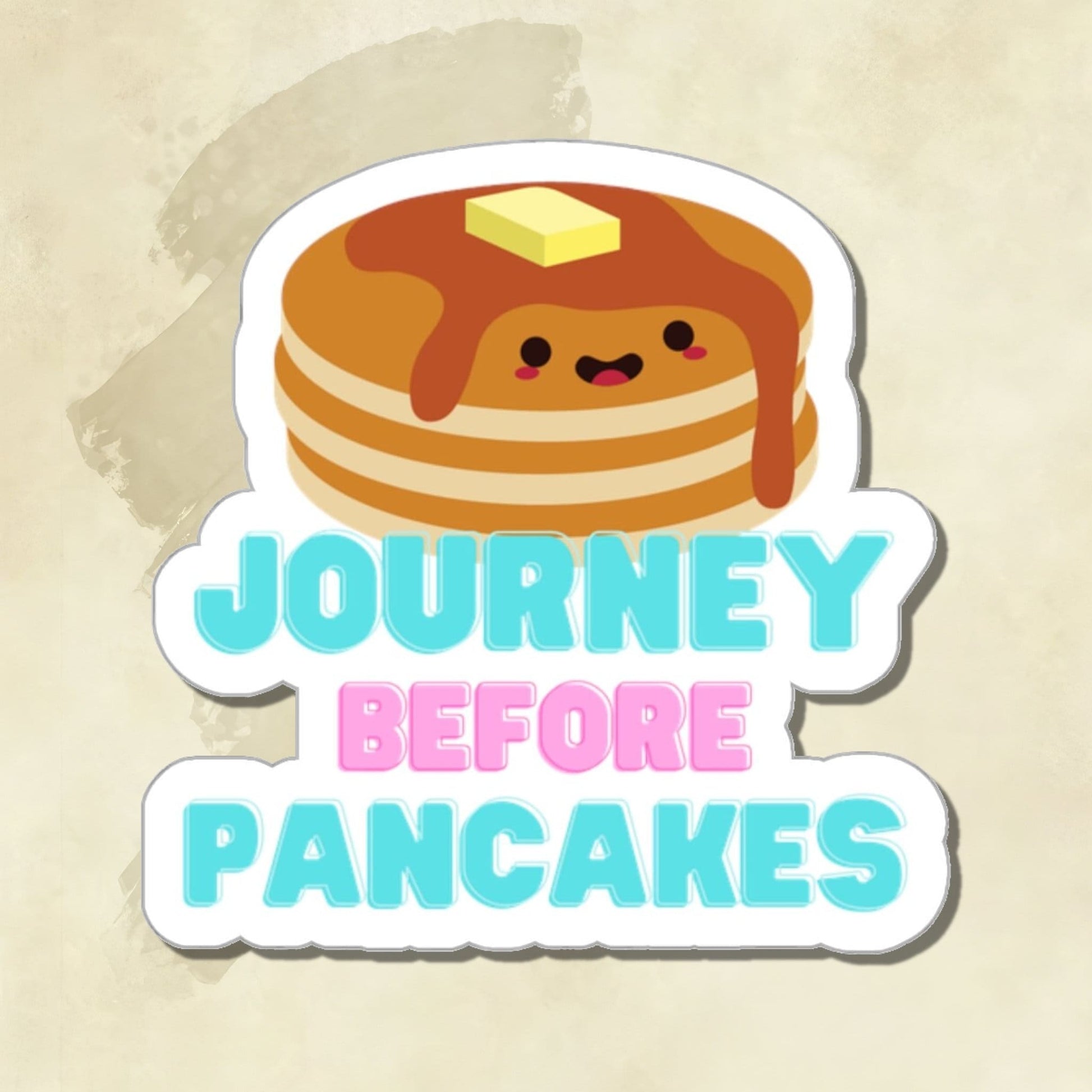 Journey Before Pancakes - Funny Sticker - Fantasy book Lovers - Storm Light Archive - Laptop Journal or Waterbottle Sticker - SLA Fan Art