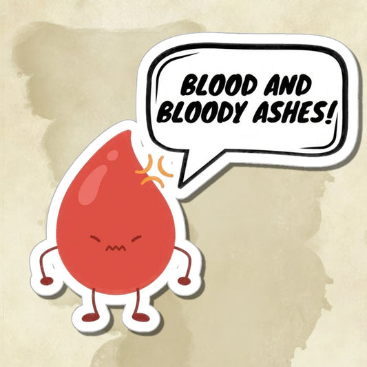 Wheel of Time Sticker - Blood and Bloody Ashes Sticker - Gifts Book Lover - Funny Sticker - Cute Sticker - Journal Sticker - Book Sticker