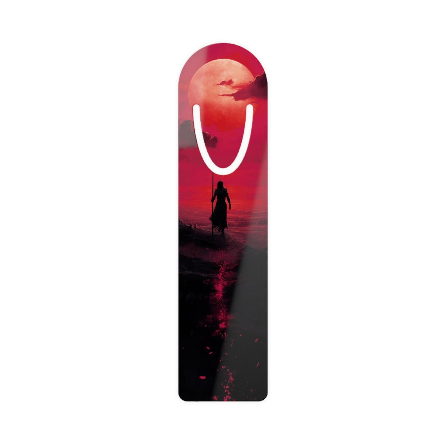 Mistborn Aluminum Bookmark - Scadrial's Red Sun, skaa Survivor, Kelsier, Cosmere Inspired Fan Art, Brandon Sanderson, Fantasy Metal Bookmark