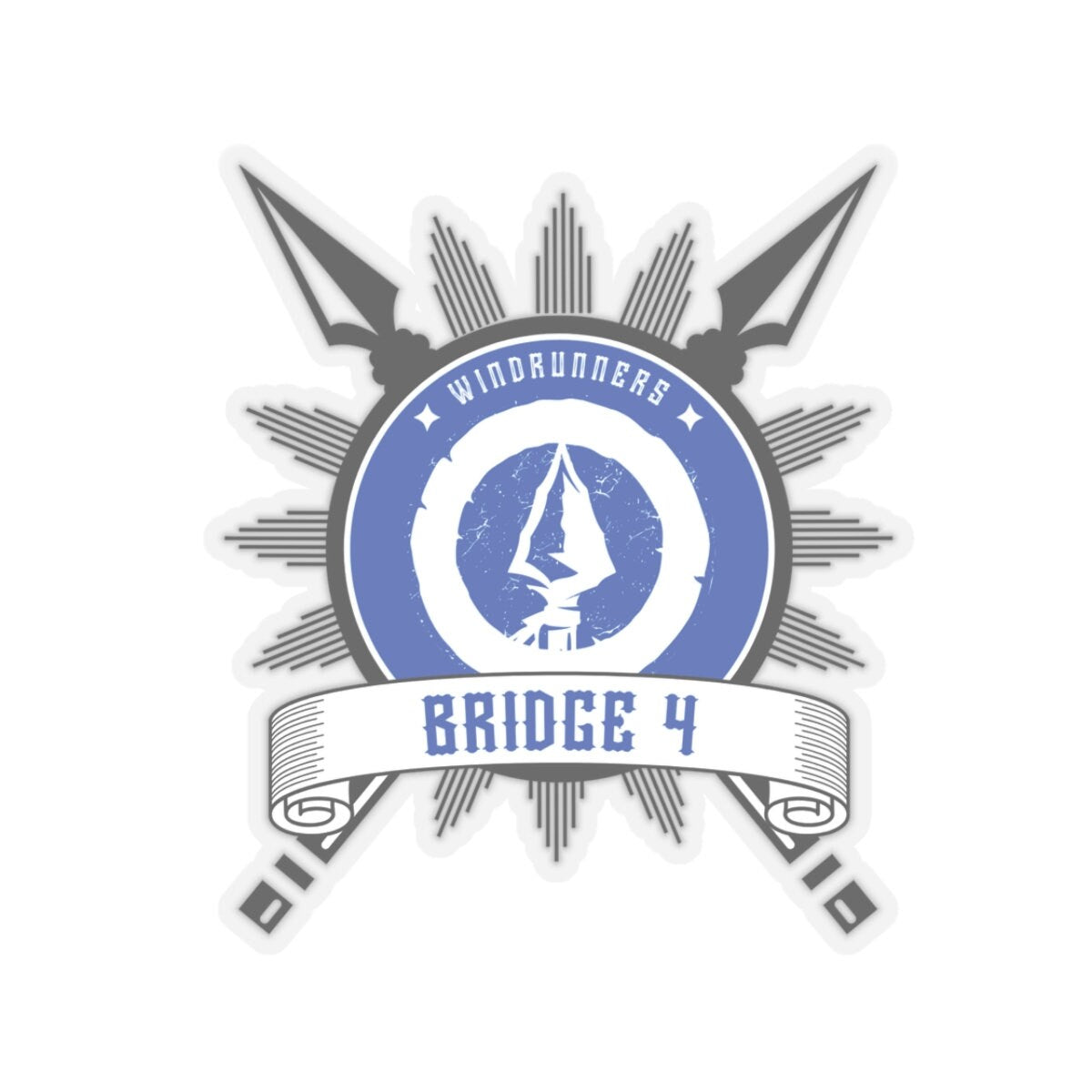 Bridge Four Stormlight Archive Sticker - Honor's Elite Warriors, Windrunners, Indoor Sticker, Cosmere Gift, Not Waterproof