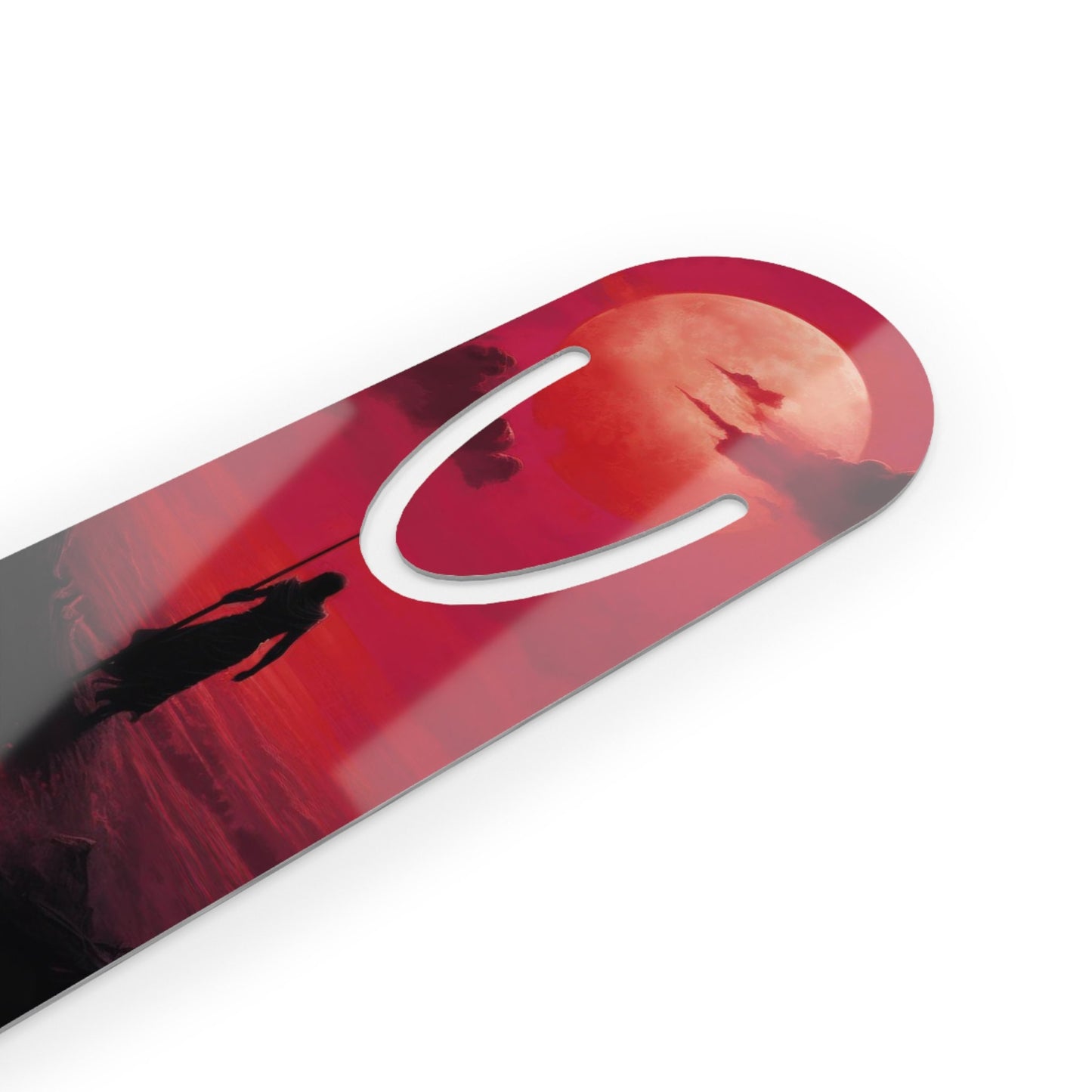 Mistborn Aluminum Bookmark - Scadrial's Red Sun, skaa Survivor, Kelsier, Cosmere Inspired Fan Art, Brandon Sanderson, Fantasy Metal Bookmark