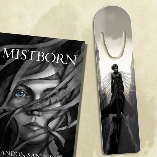 Mistborn Aluminum Bookmark - The Hero Of Ages, Cosmere Inspired Fan Art, Allomancy, Metal Bookmark. Allomantically Inert metal