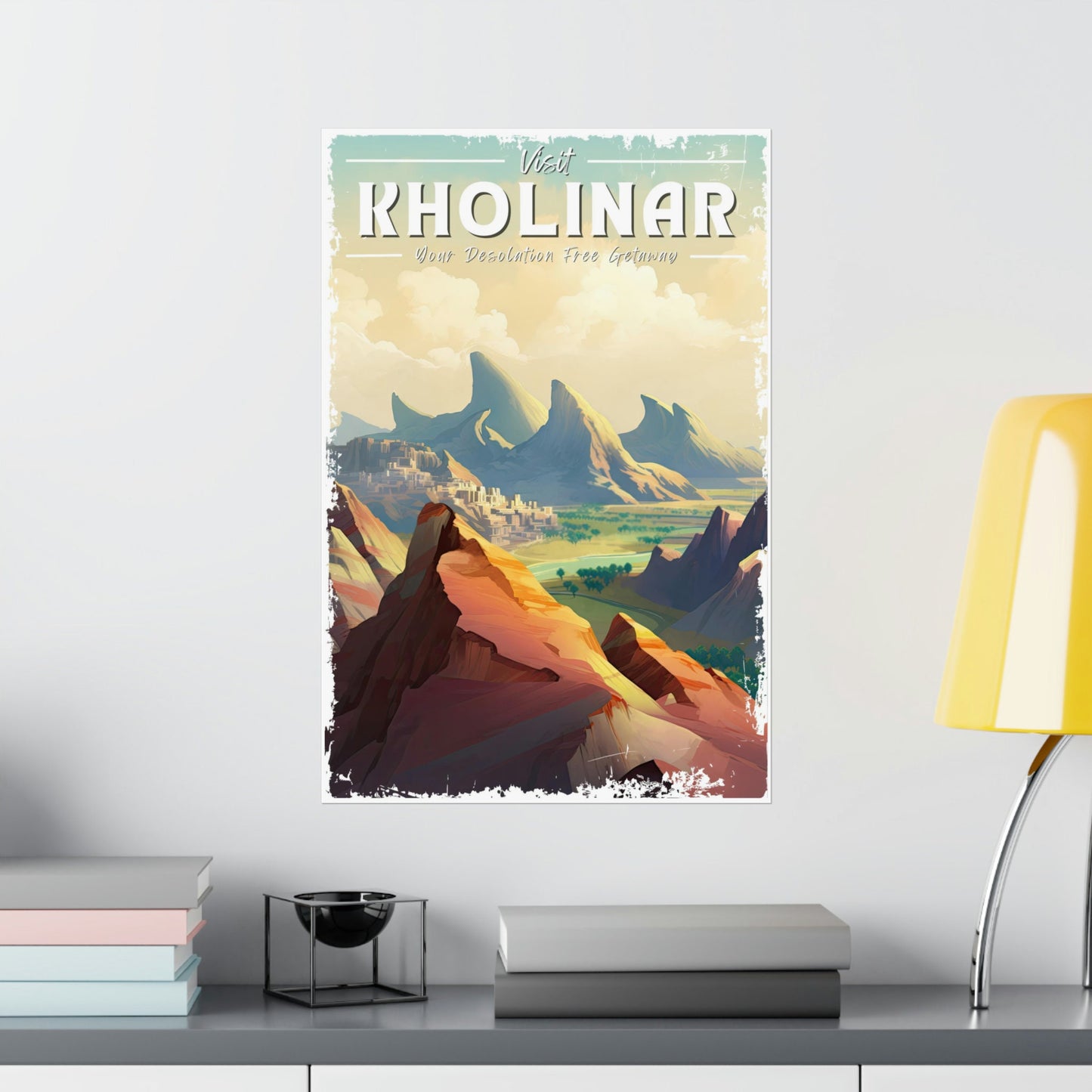 Kholinar Travel Poster, Ancient Dawncity, Alethi Captial, Brandon Sanderson's Stormlight Archive / Cosmere, physical poster, various sizes