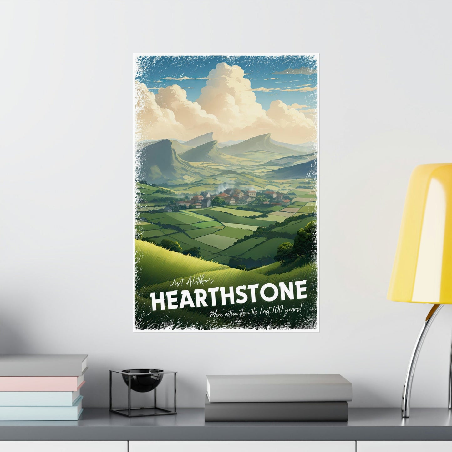 Hearthstone Travel Poster, Brandon Sanderson's Stormlight Archive / Cosmere, Kaladin's Home, physical poster, various sizes