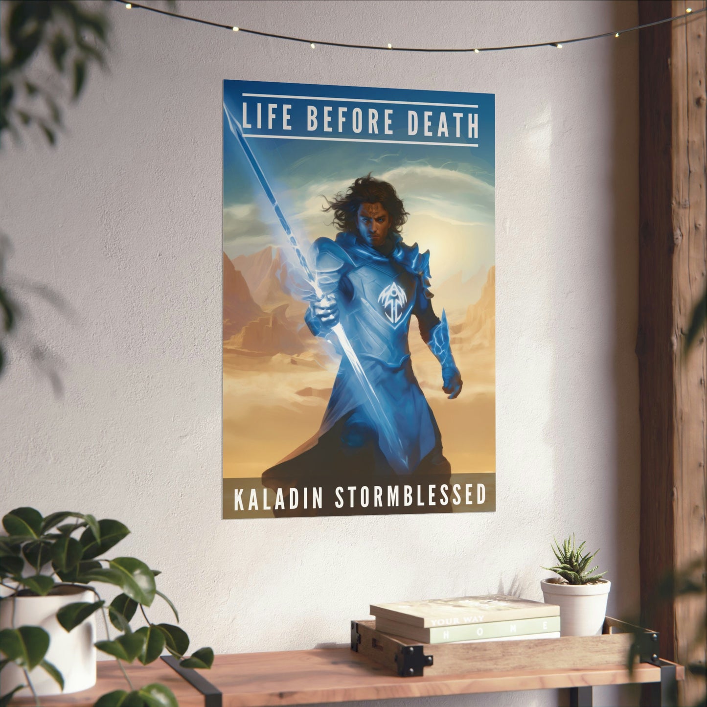 Kaladin Stormblessed Poster, Bridge Four Glyph, Kholinar, Brandon Sanderson's Stormlight Archive / Cosmere, physical poster, various sizes