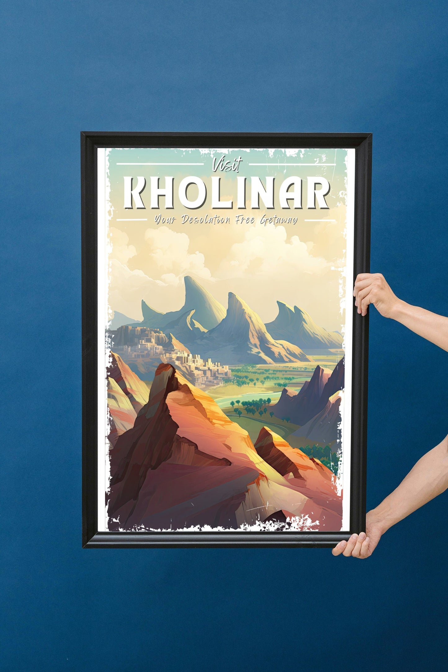 Kholinar Travel Poster, Ancient Dawncity, Alethi Captial, Brandon Sanderson's Stormlight Archive / Cosmere, physical poster, various sizes