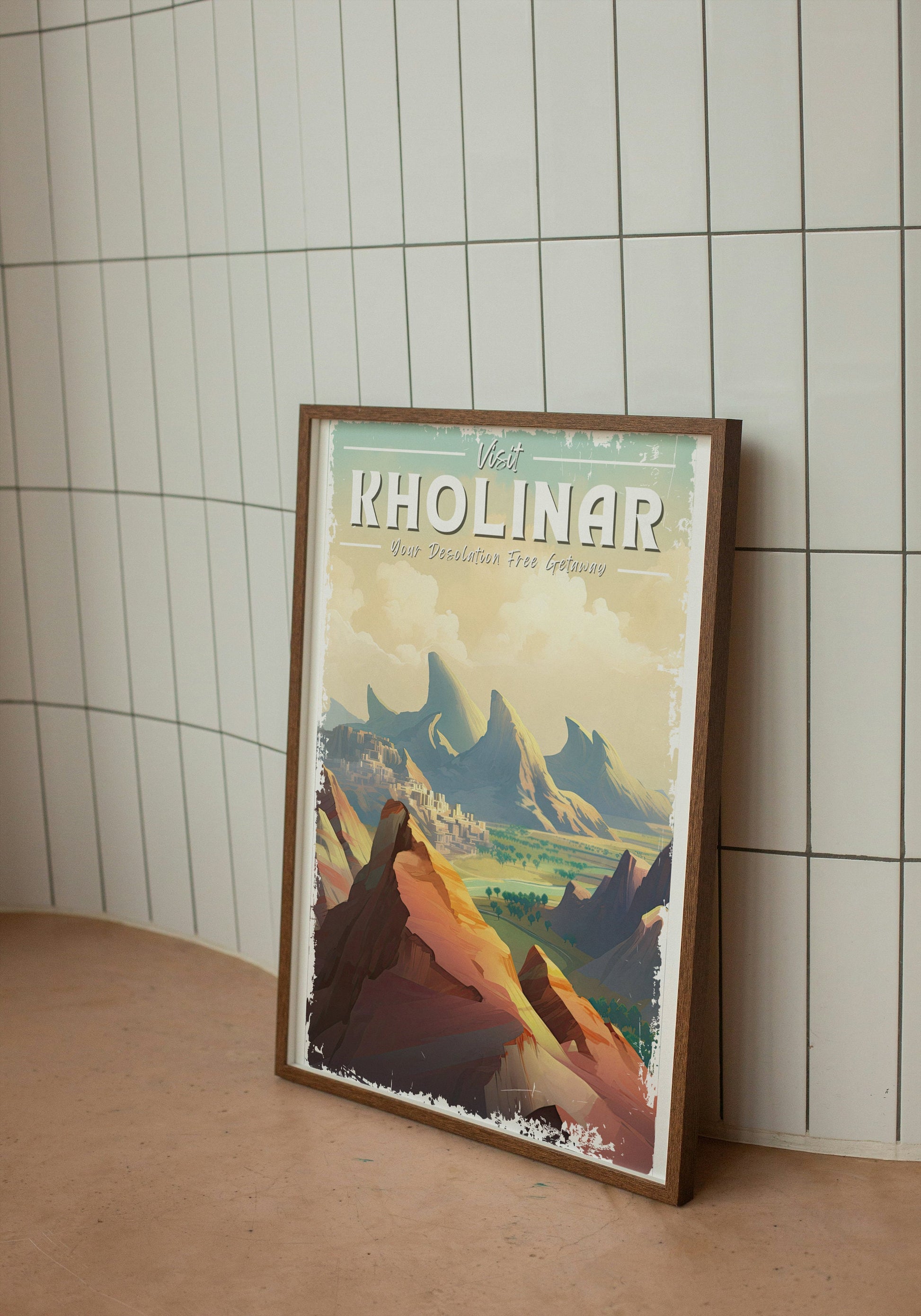 Kholinar Travel Poster, Ancient Dawncity, Alethi Captial, Brandon Sanderson's Stormlight Archive / Cosmere, physical poster, various sizes