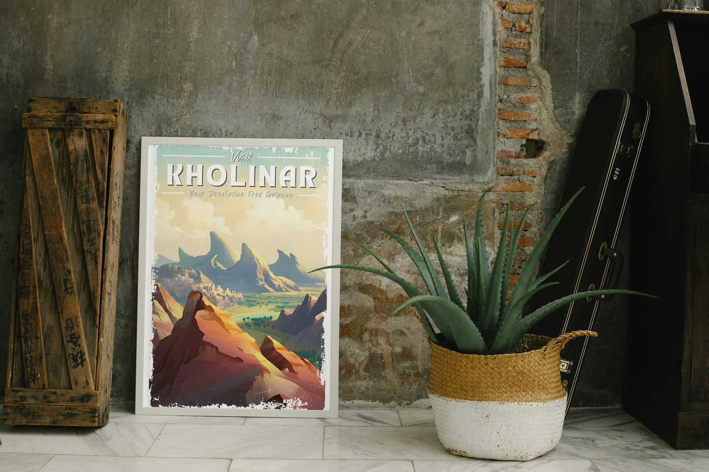 Kholinar Travel Poster, Ancient Dawncity, Alethi Captial, Brandon Sanderson's Stormlight Archive / Cosmere, physical poster, various sizes