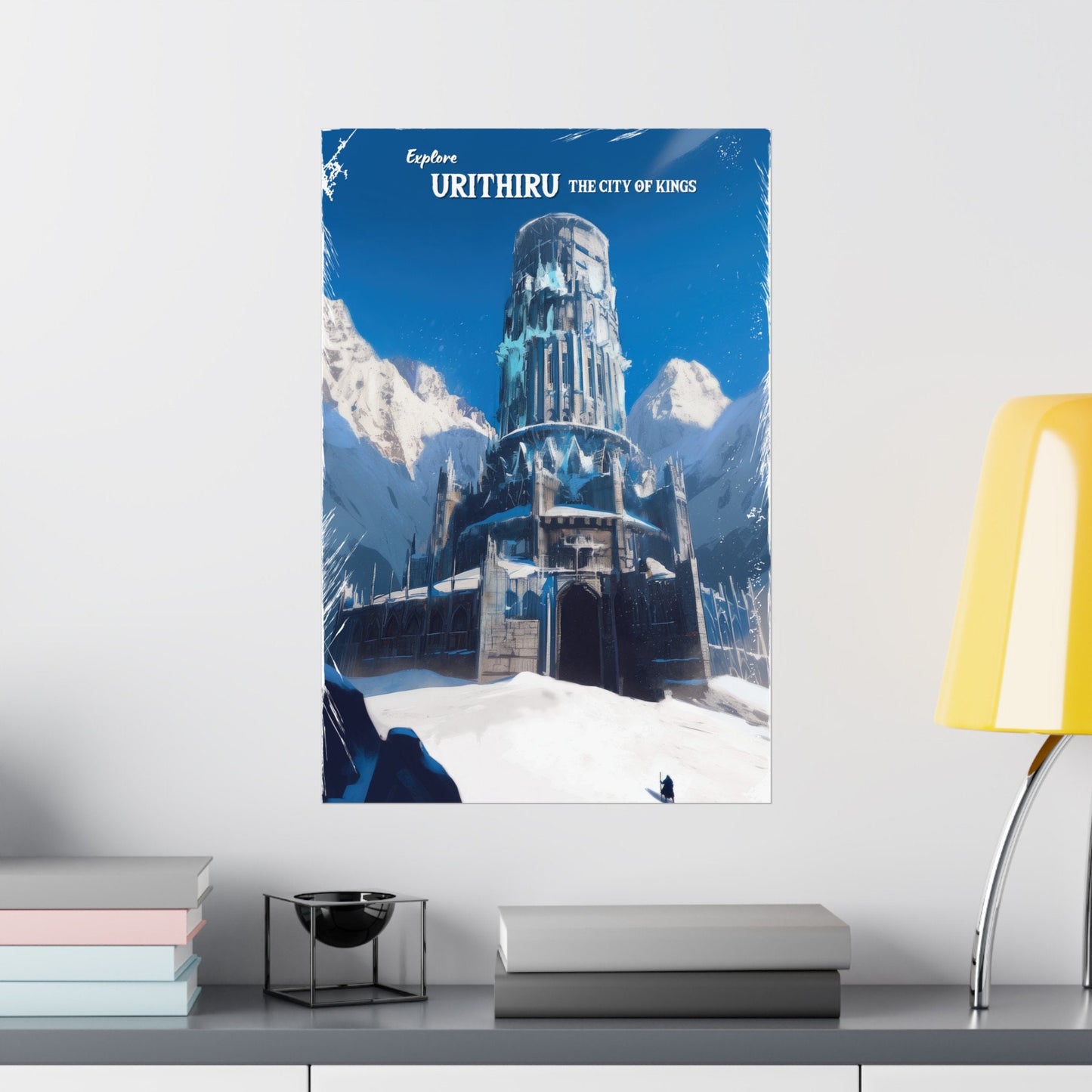 Urithiru Travel Poster, The City of Kings, Fantasy Concept Art, Bookish Gift, The Way of Kings, Stormlight Archive, SLA, Physical Poster