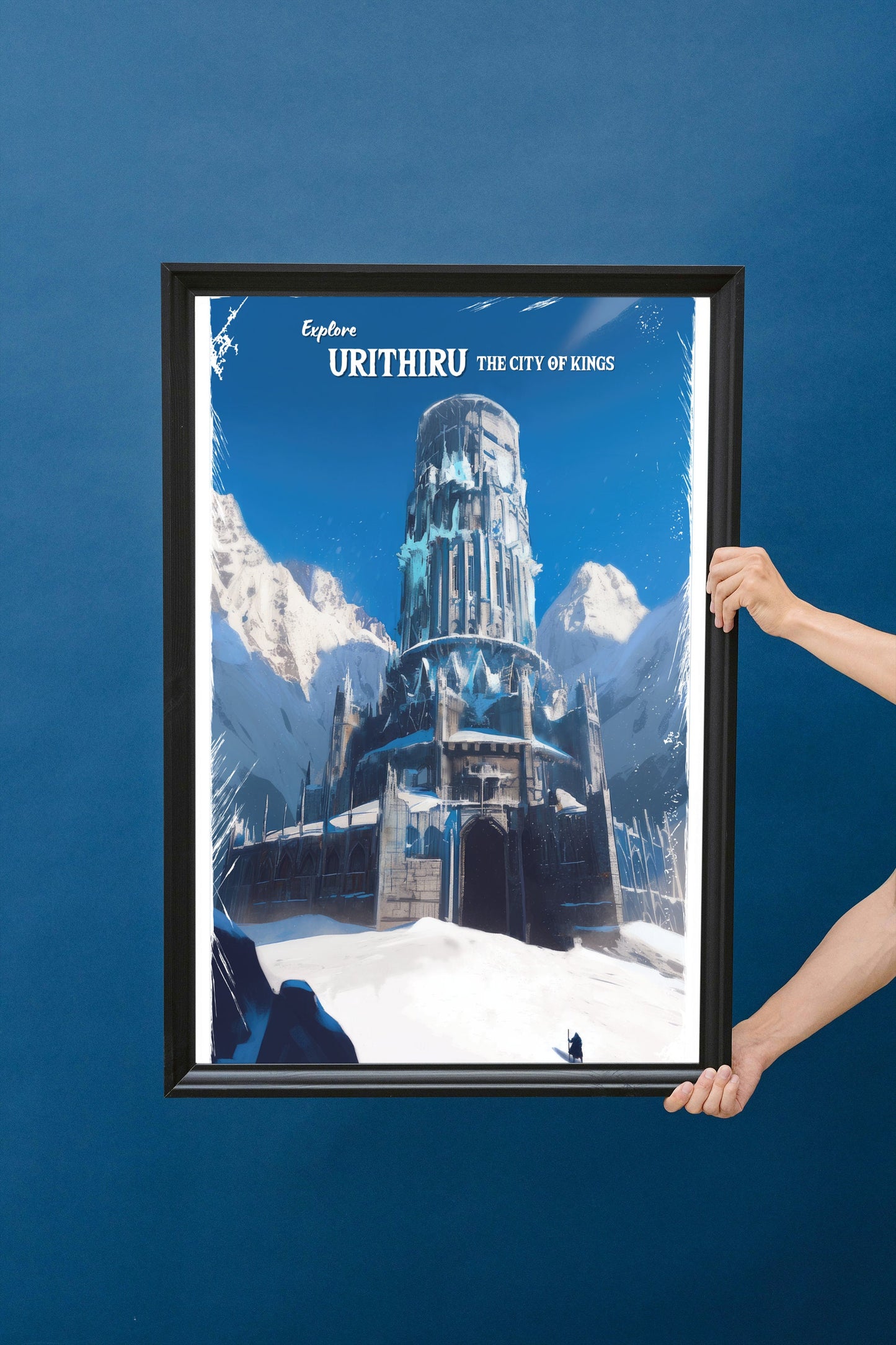 Urithiru Travel Poster, The City of Kings, Fantasy Concept Art, Bookish Gift, The Way of Kings, Stormlight Archive, SLA, Physical Poster