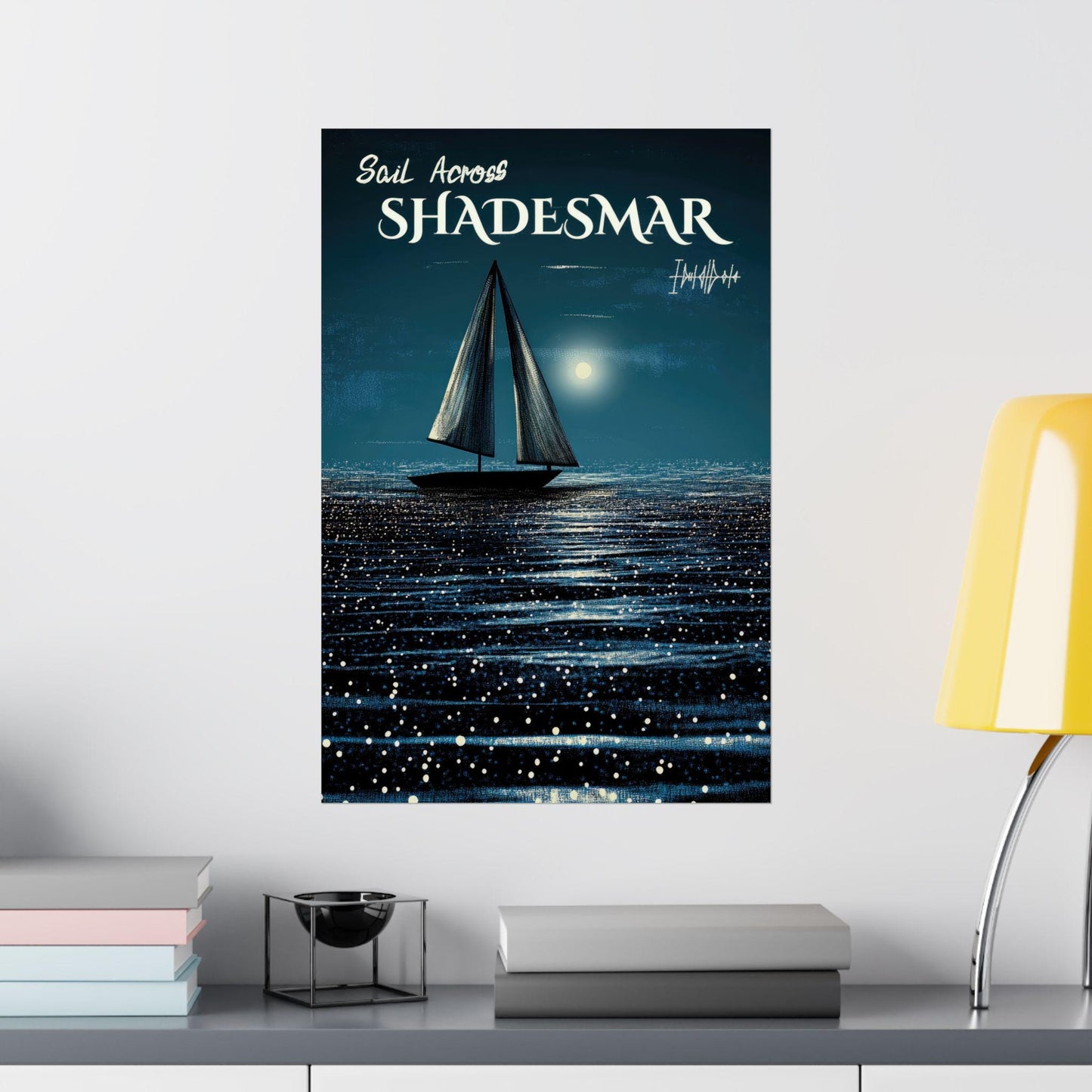 Sail Across Shadesmar, Fantasy Travel Poster, Brandon Sanderson's Stormlight Archive / Cosmere, physical poster