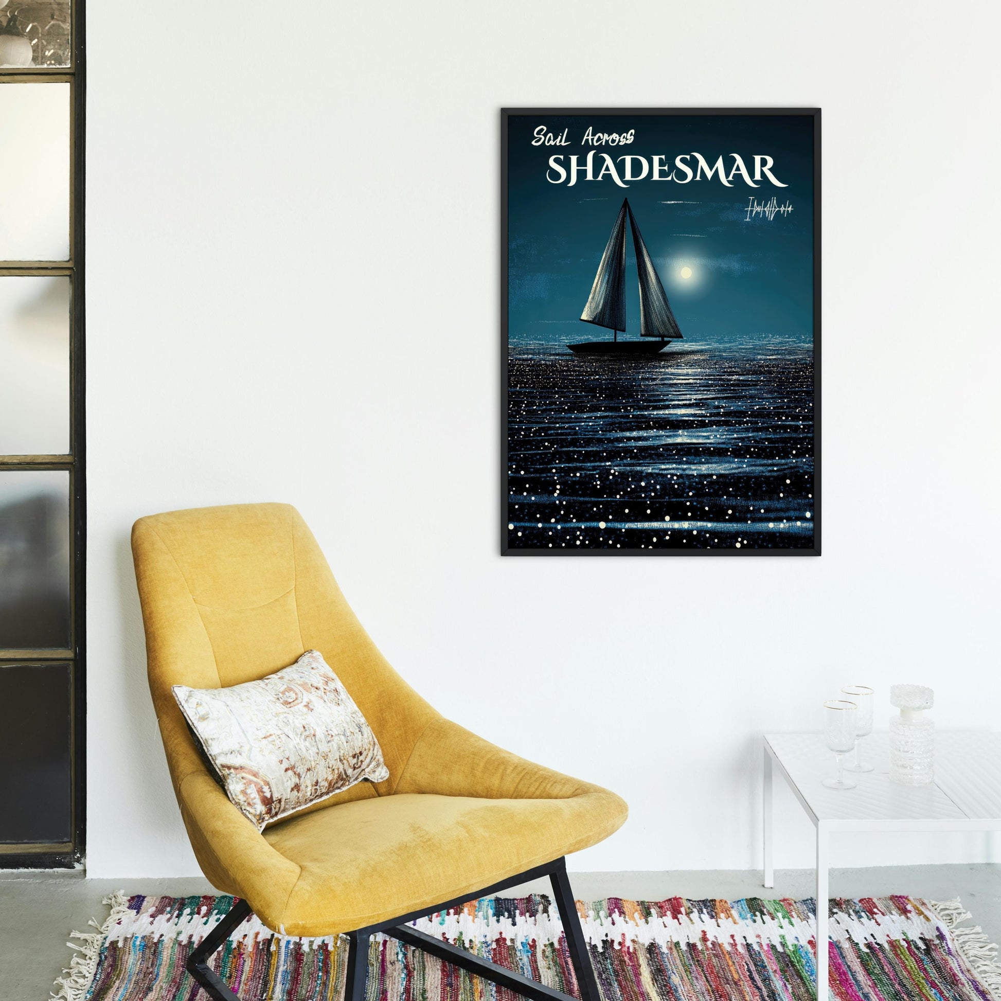 Sail Across Shadesmar, Fantasy Travel Poster, Brandon Sanderson's Stormlight Archive / Cosmere, physical poster