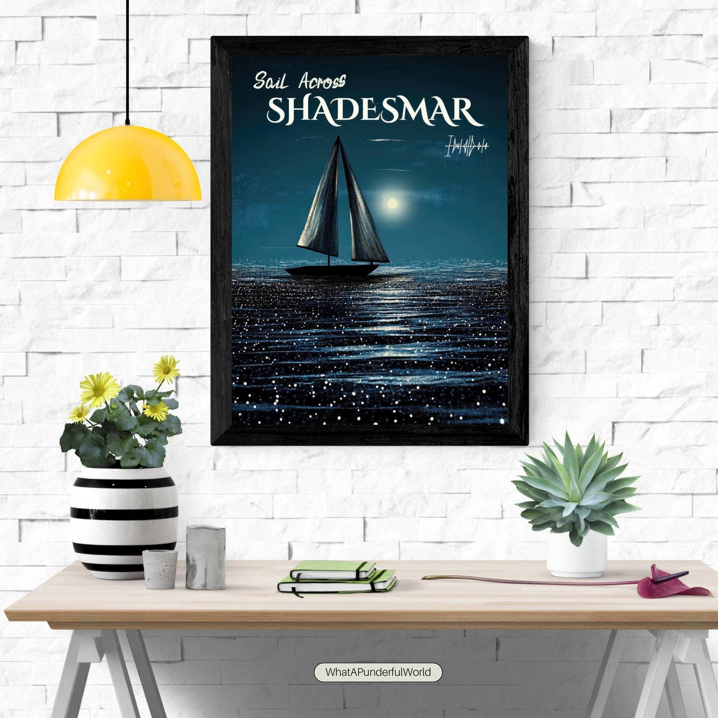 Sail Across Shadesmar, Fantasy Travel Poster, Brandon Sanderson's Stormlight Archive / Cosmere, physical poster