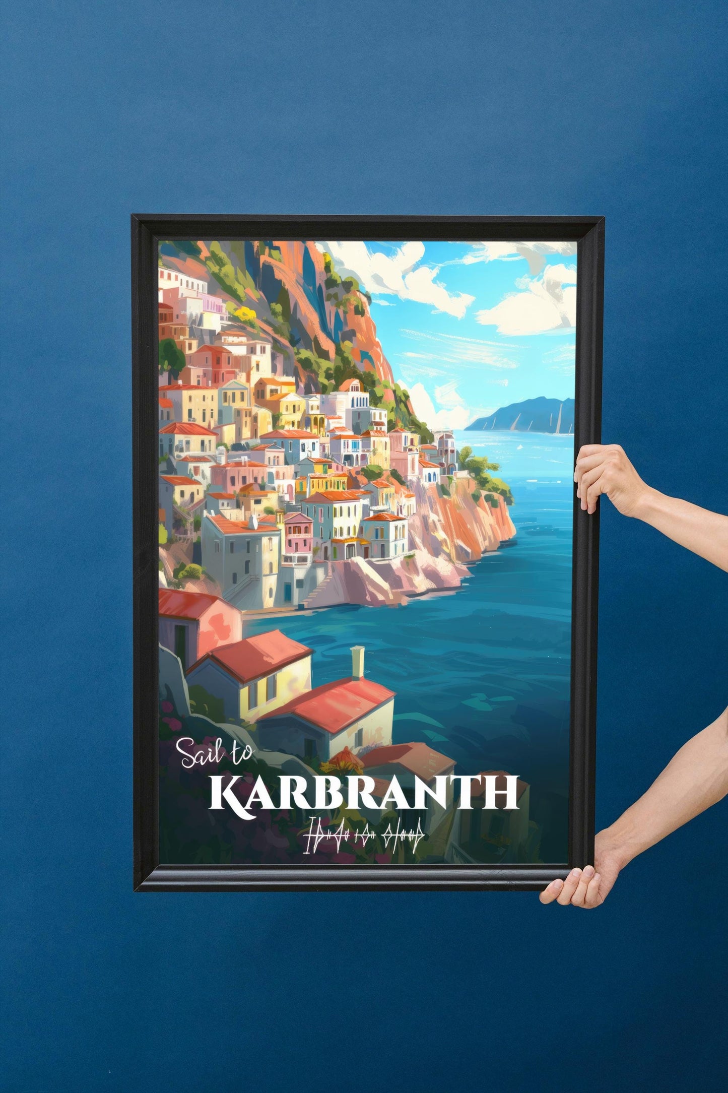 Sail to Karbranth Travel Poster, City of Bells, Fantasy Fanart, Roshar, Brandon Sanderson's Stormlight Archive / Cosmere, physical poster