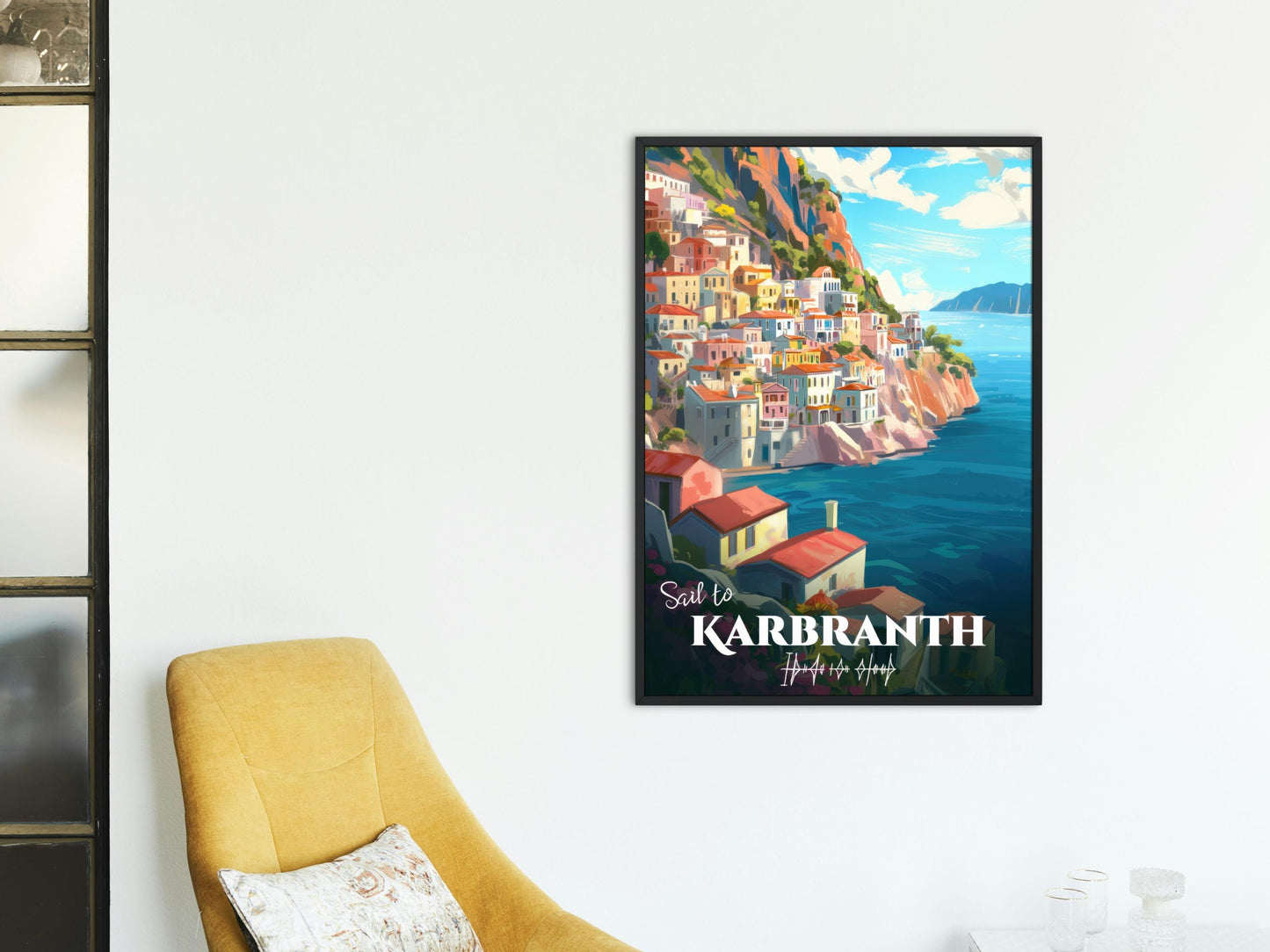 Sail to Karbranth Travel Poster, City of Bells, Fantasy Fanart, Roshar, Brandon Sanderson's Stormlight Archive / Cosmere, physical poster