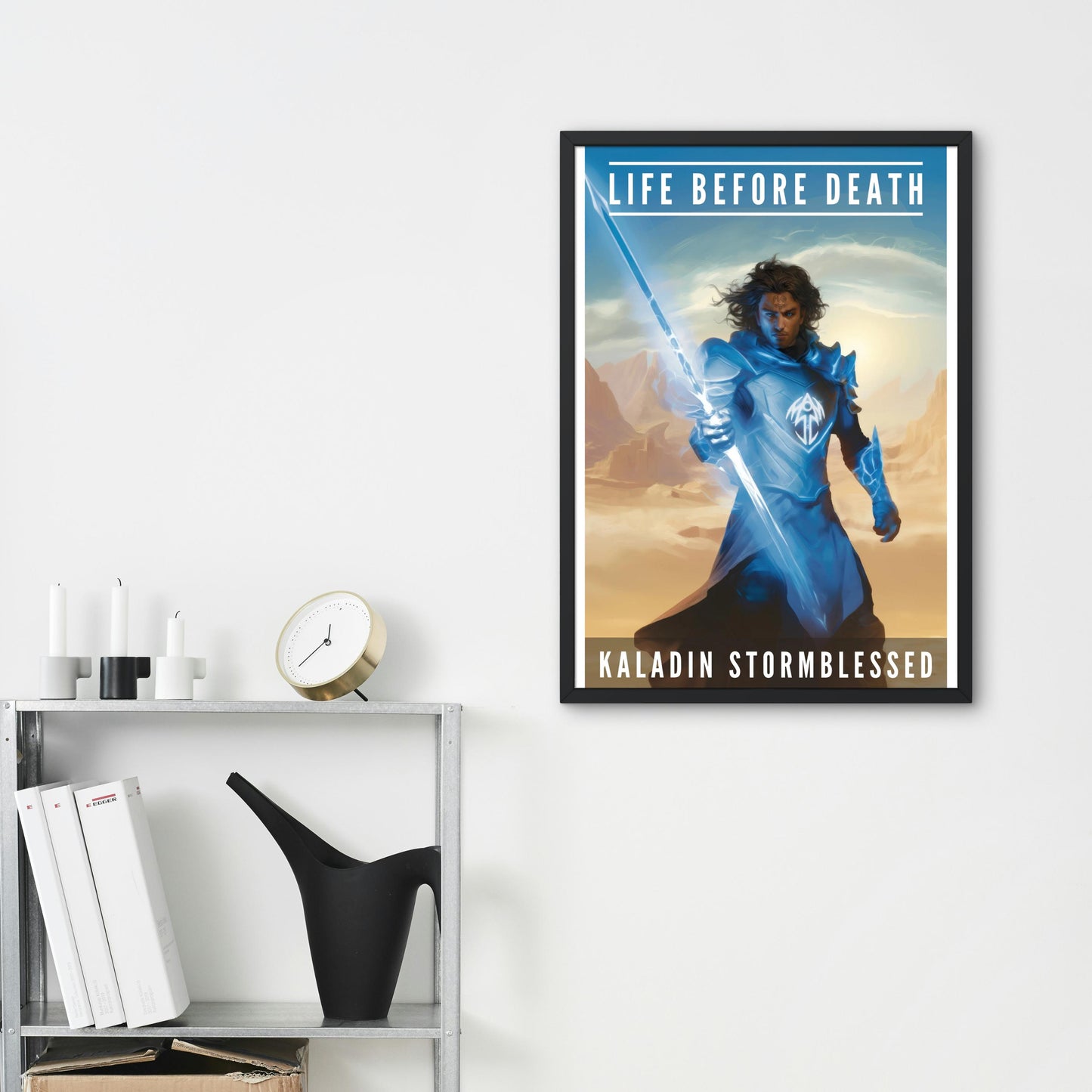 Kaladin Stormblessed Poster, Bridge Four Glyph, Kholinar, Brandon Sanderson's Stormlight Archive / Cosmere, digital poster, various sizes