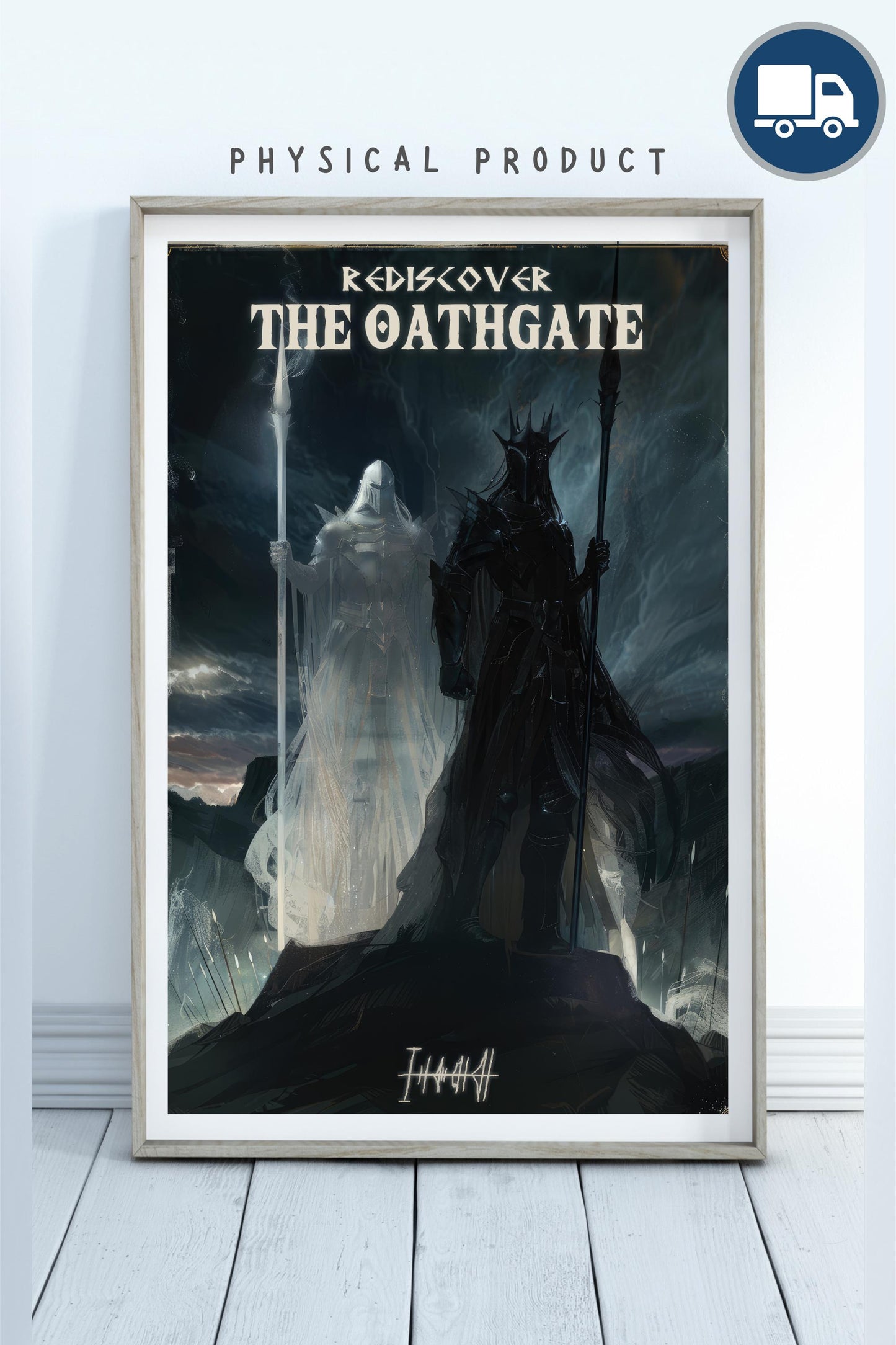 The Oathgate Travel Poster, Teleport from Roshar to Urithiru, Shadesmar, Brandon Sanderson's Stormlight Archive / Cosmere, physical poster