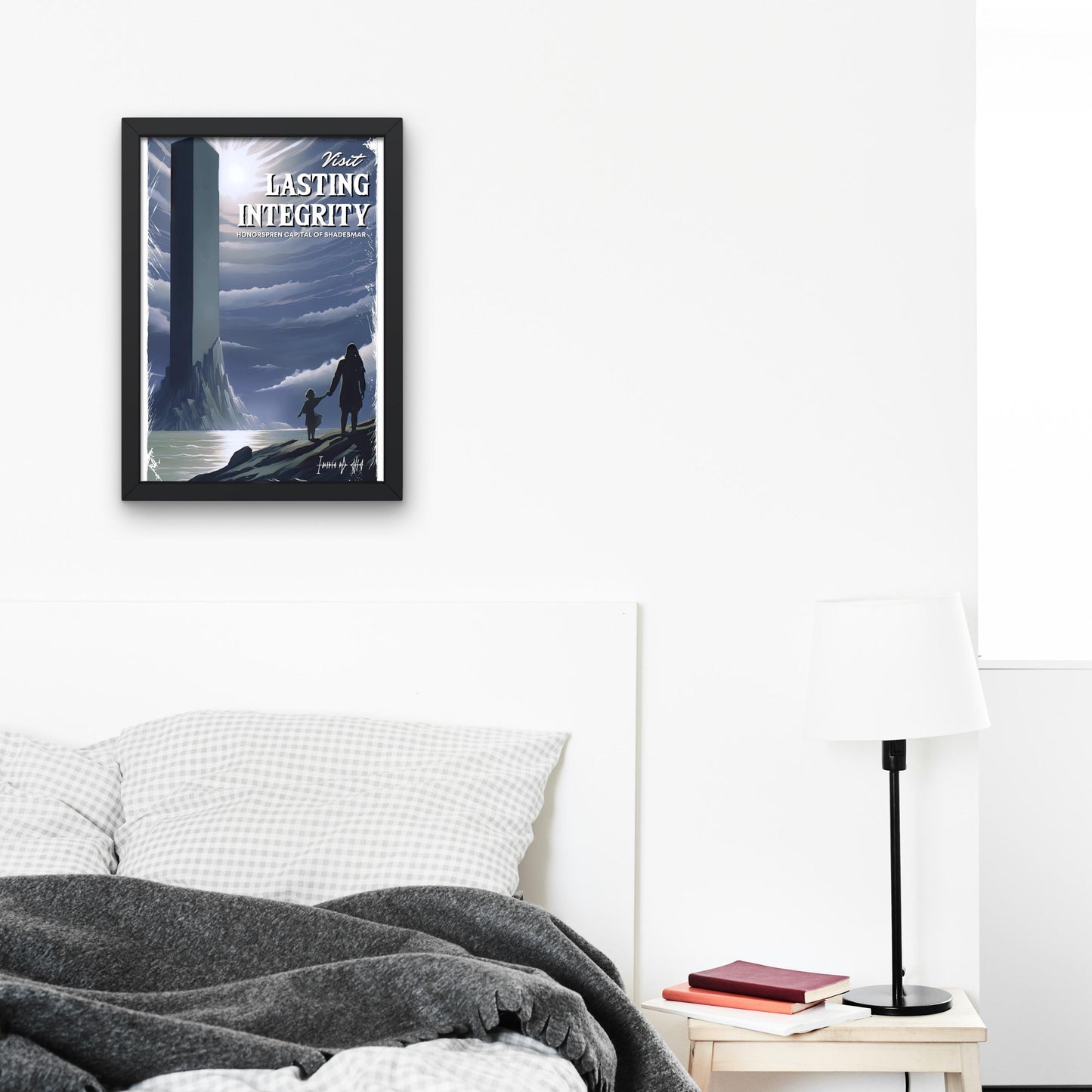 Lasting Integrity Travel Poster, Honorspren Capital of Shadesmar, Brandon Sanderson's Stormlight Archive / Cosmere, physical poster