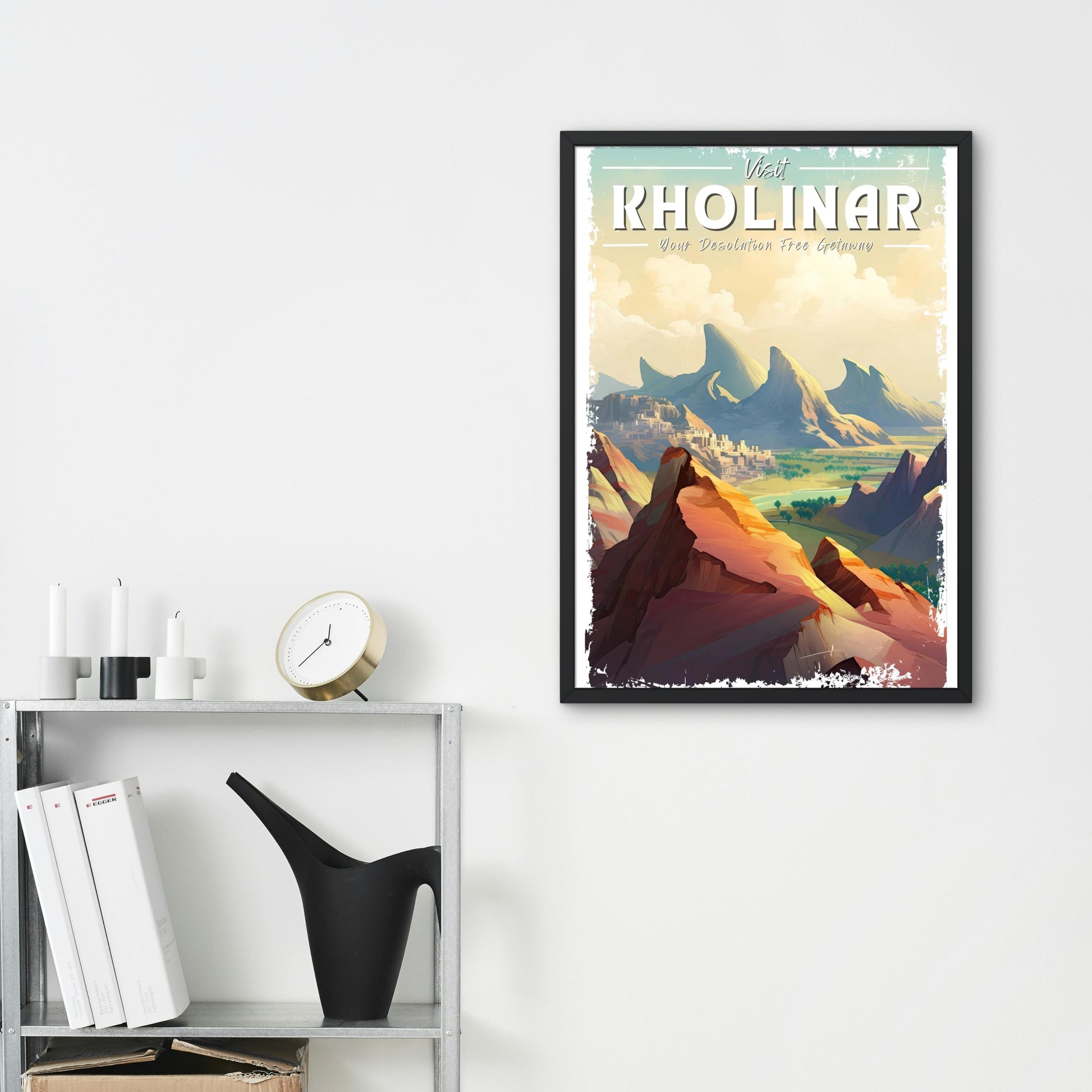 Kholinar Travel Poster, Ancient Dawncity, Alethi Captial, Brandon Sanderson's Stormlight Archive / Cosmere, physical poster, various sizes