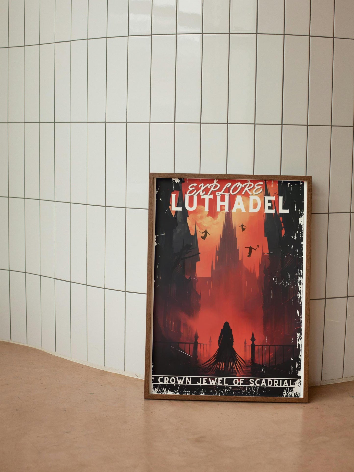 Luthadel Travel Poster, Scadrial, Brandon Sanderson's Mistborn book series, Cosmere, physical poster, various sizes