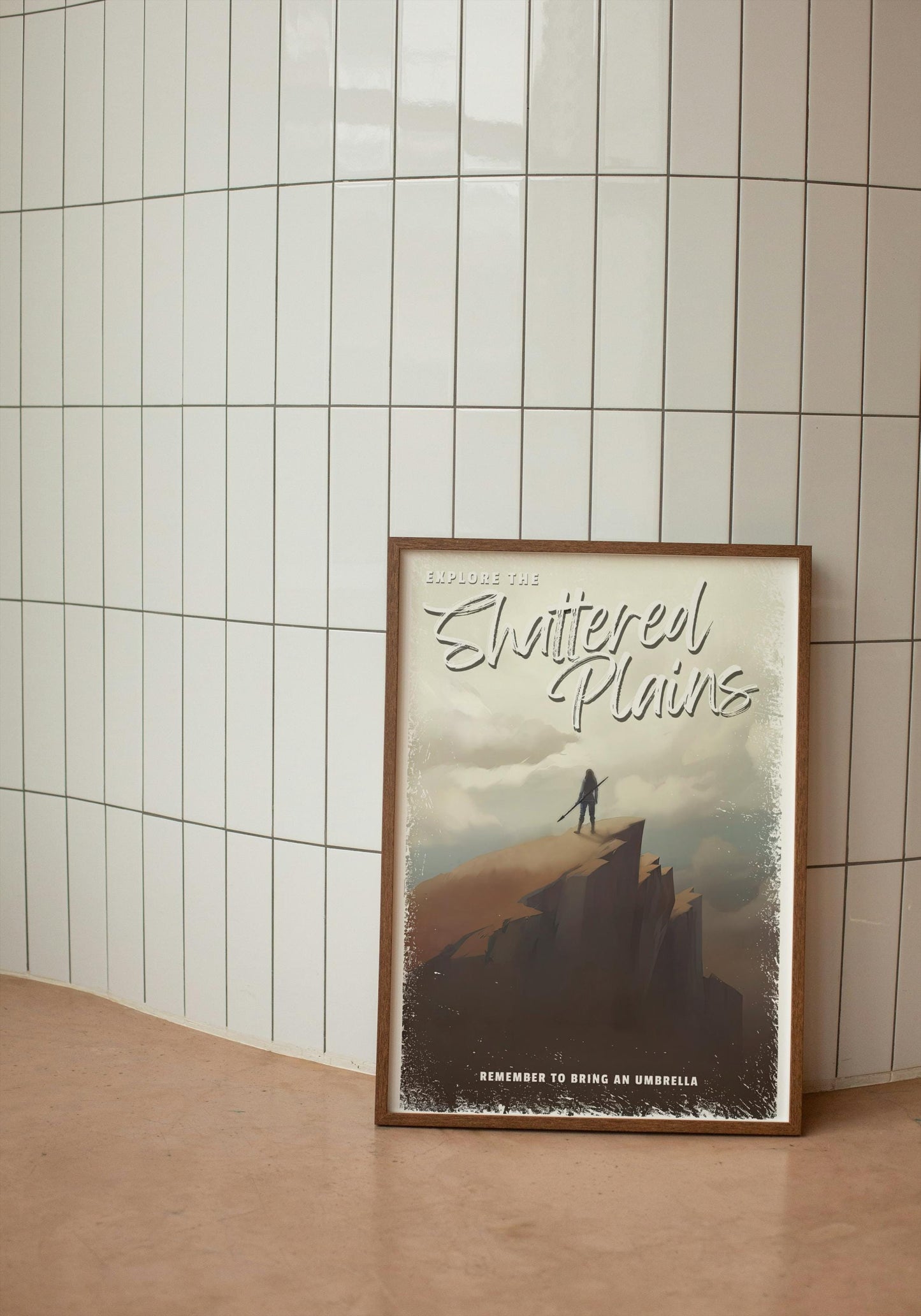 Shattered Plains Travel Poster, Brandon Sanderson's Stormlight Archive / Cosmere, plateau, physical poster, various sizes