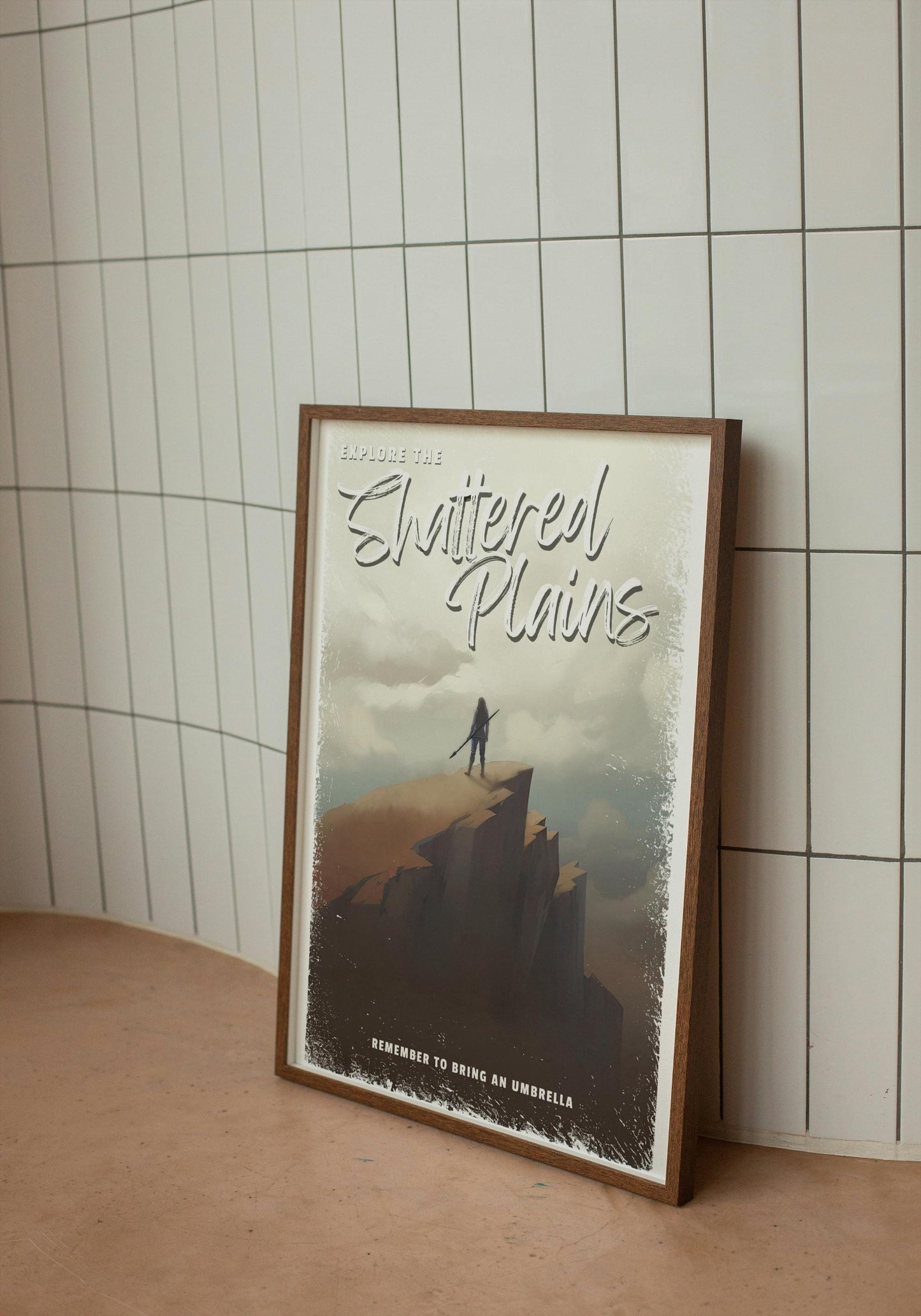 Shattered Plains Travel Poster, Brandon Sanderson's Stormlight Archive / Cosmere, plateau, physical poster, various sizes