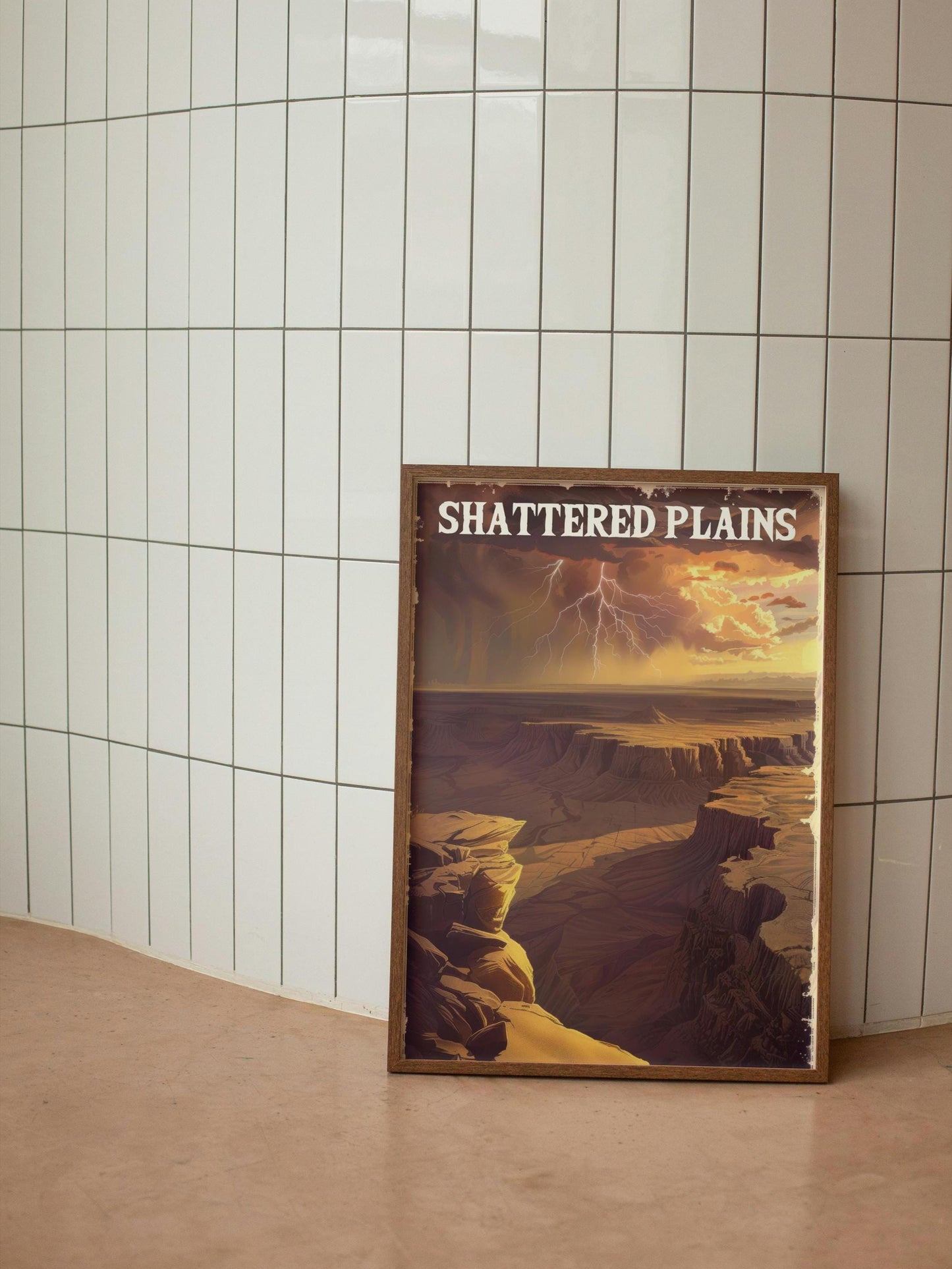 Shattered Plains Poster, Brandon Sanderson's Stormlight Archive / Cosmere, physical poster, various sizes