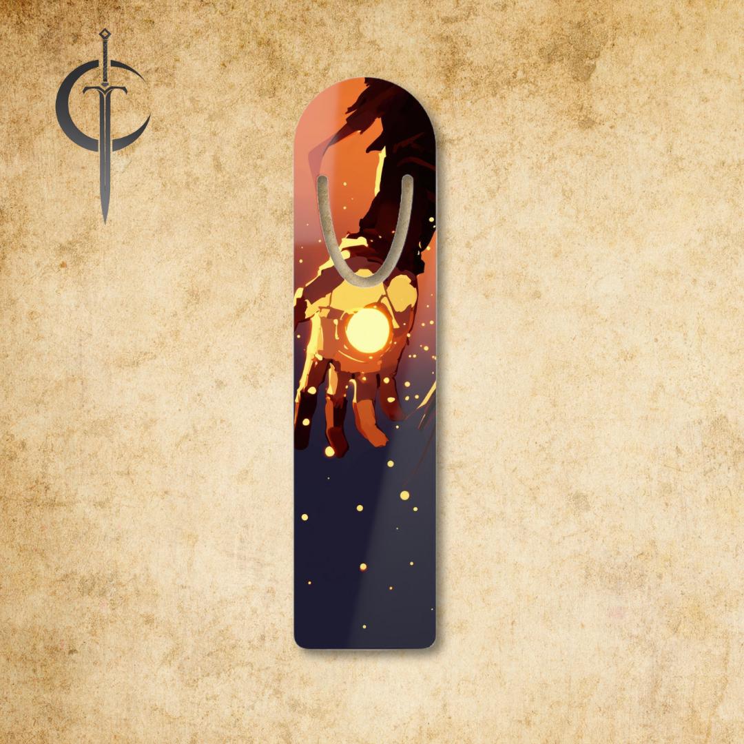 The Sunlit Man Bookmark, Inspired by Brandon Sanderson, Art Collection, Sun Sword, Metal Bookmark, Cosmere Inspired Fan Art