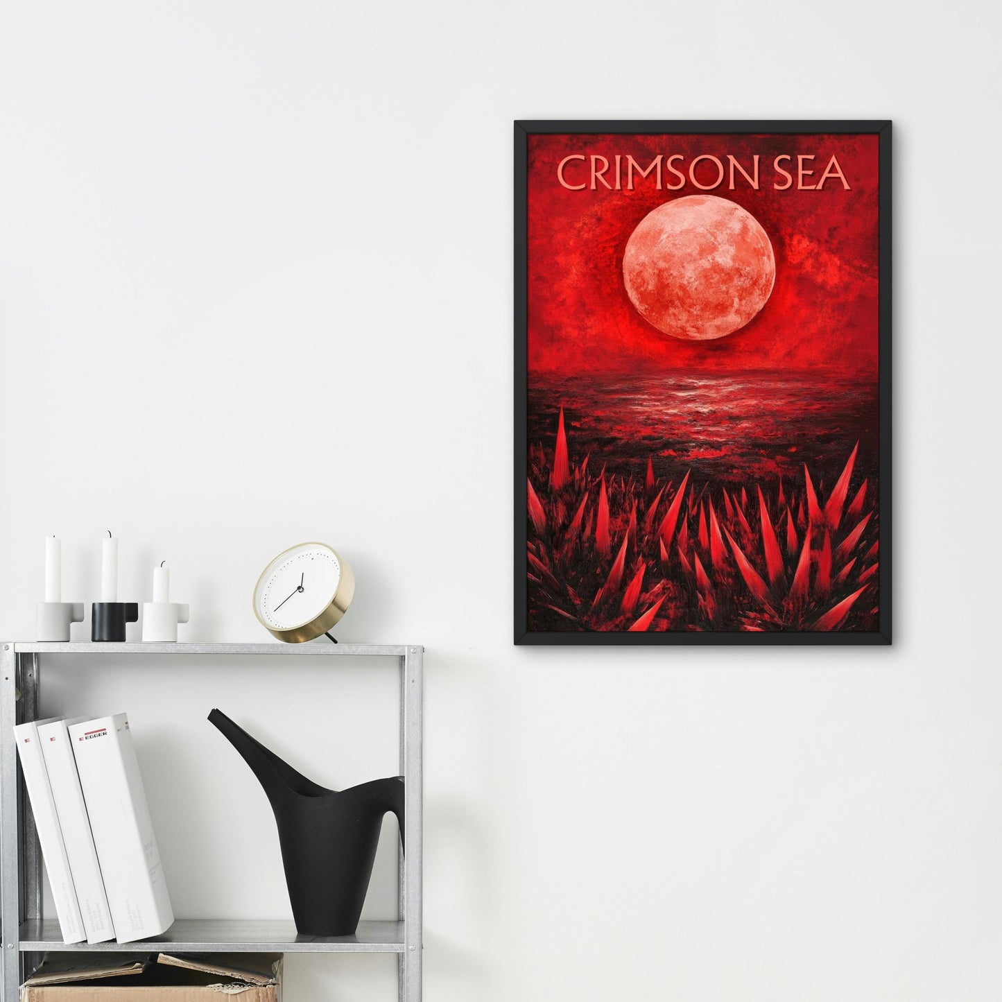 The Crimson Sea Poster, Inspired by Brandon Sanderson's Book Tress of The Emerald Sea / Cosmere, physical poster