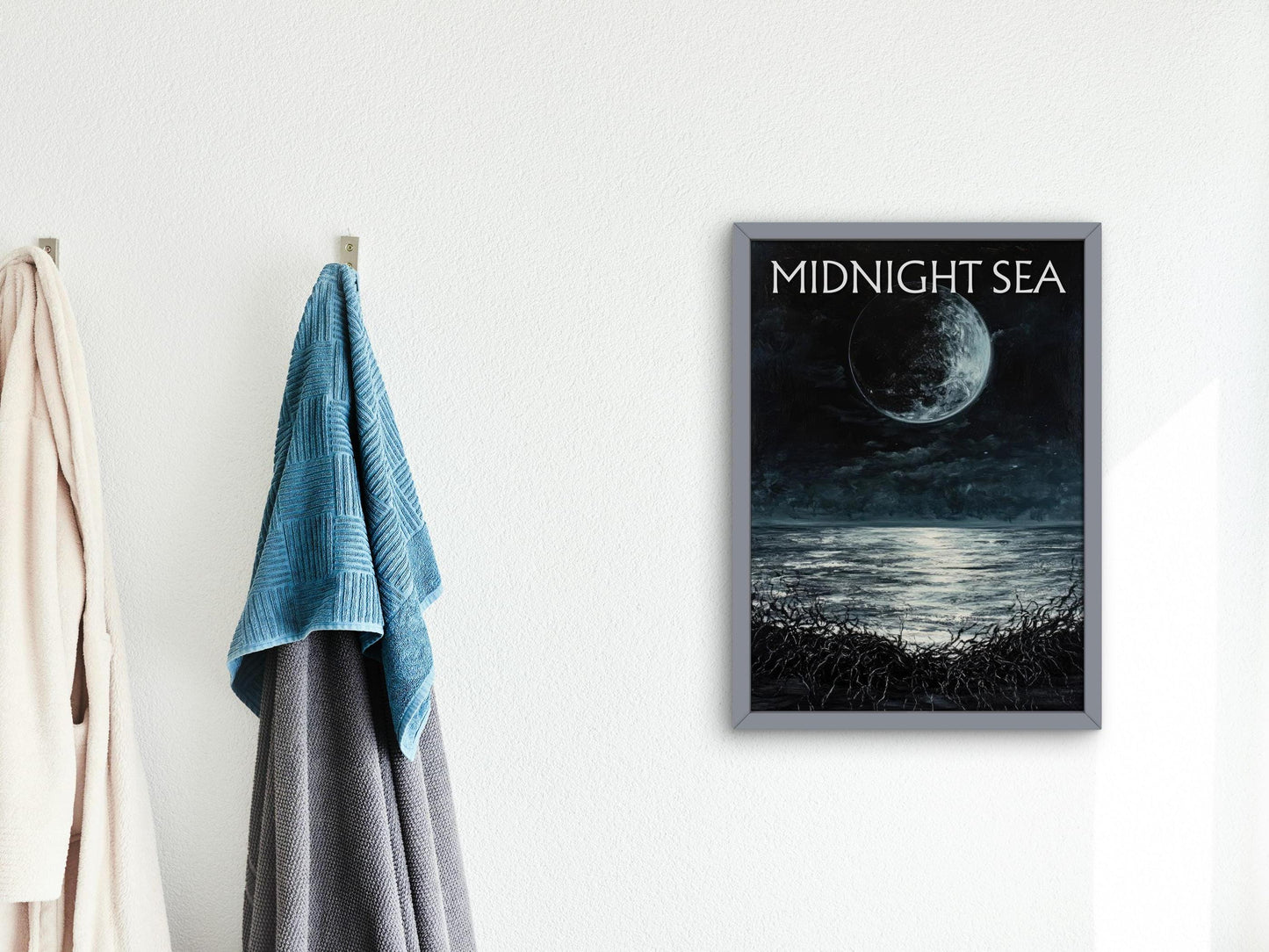 Midnight Sea Poster, Inspired by Brandon Sanderson's Book Tress of The Emerald Sea / Cosmere, Physical Poster