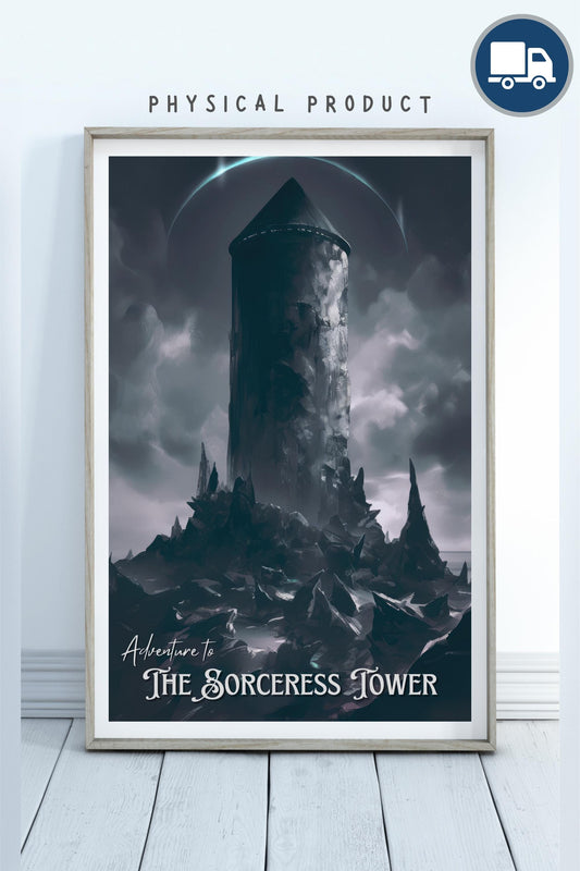 The Sorceress Tower Poster, Inspired by Brandon Sanderson's Book Tress of The Emerald Sea / Cosmere, physical poster