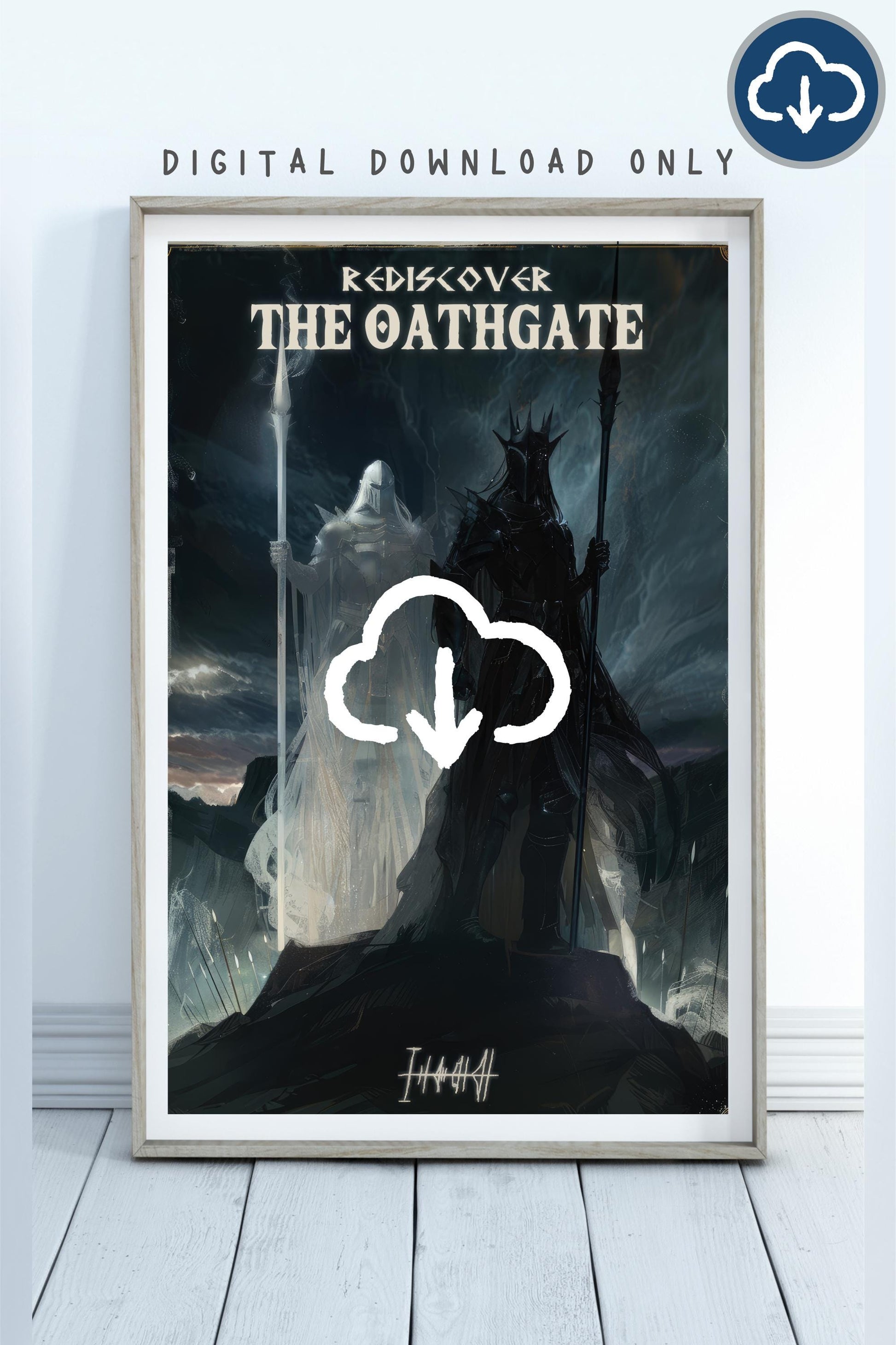 The Oathgate Travel Poster, Teleport from Roshar to Urithiru, Shadesmar, Brandon Sanderson's Stormlight Archive / Cosmere, Digital Download