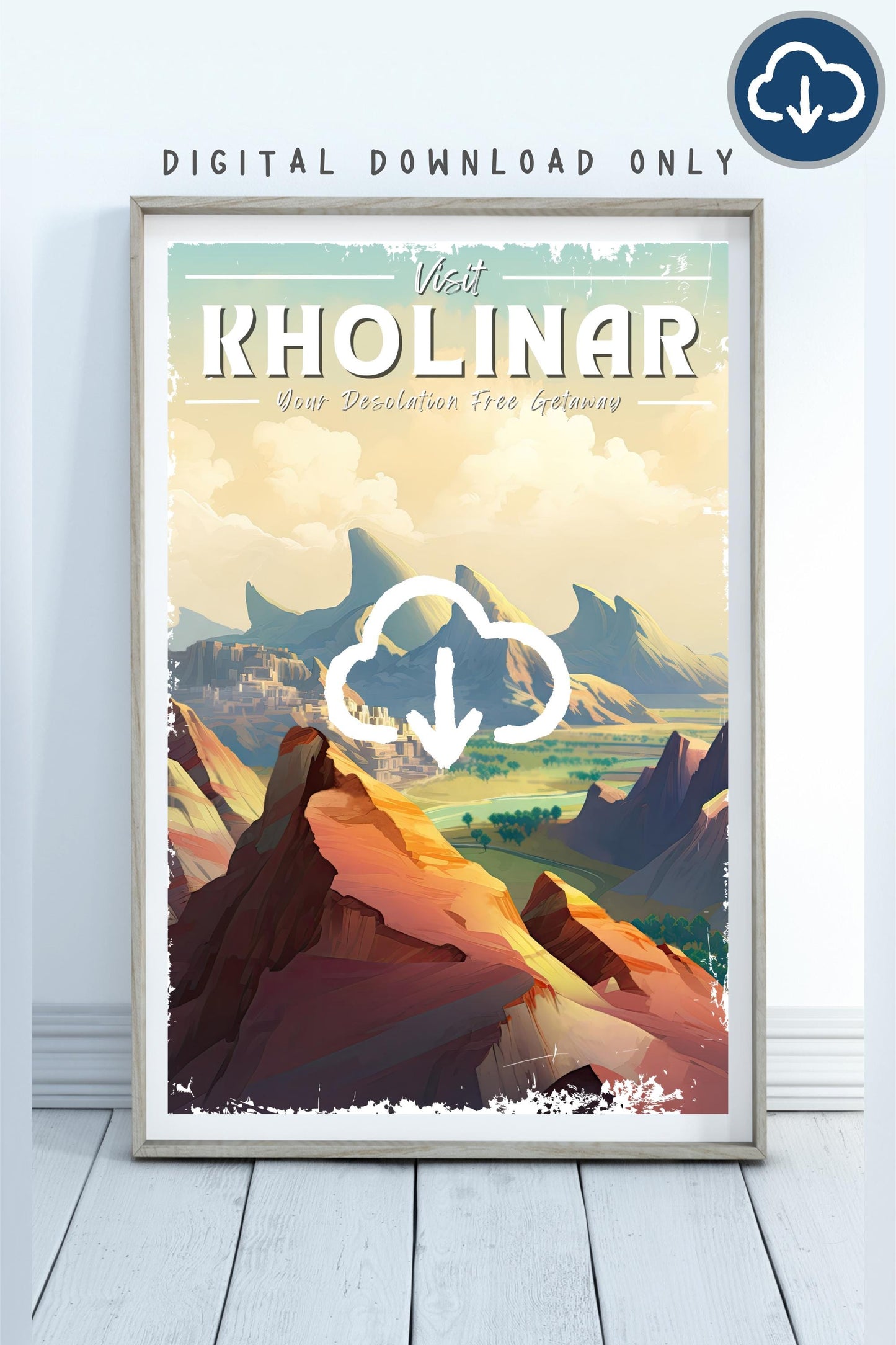 Kholinar Travel Poster, Brandon Sanderson's Stormlight Archive / Cosmere, Printable 2:3 Aspect Ratio, A3, Digital Download