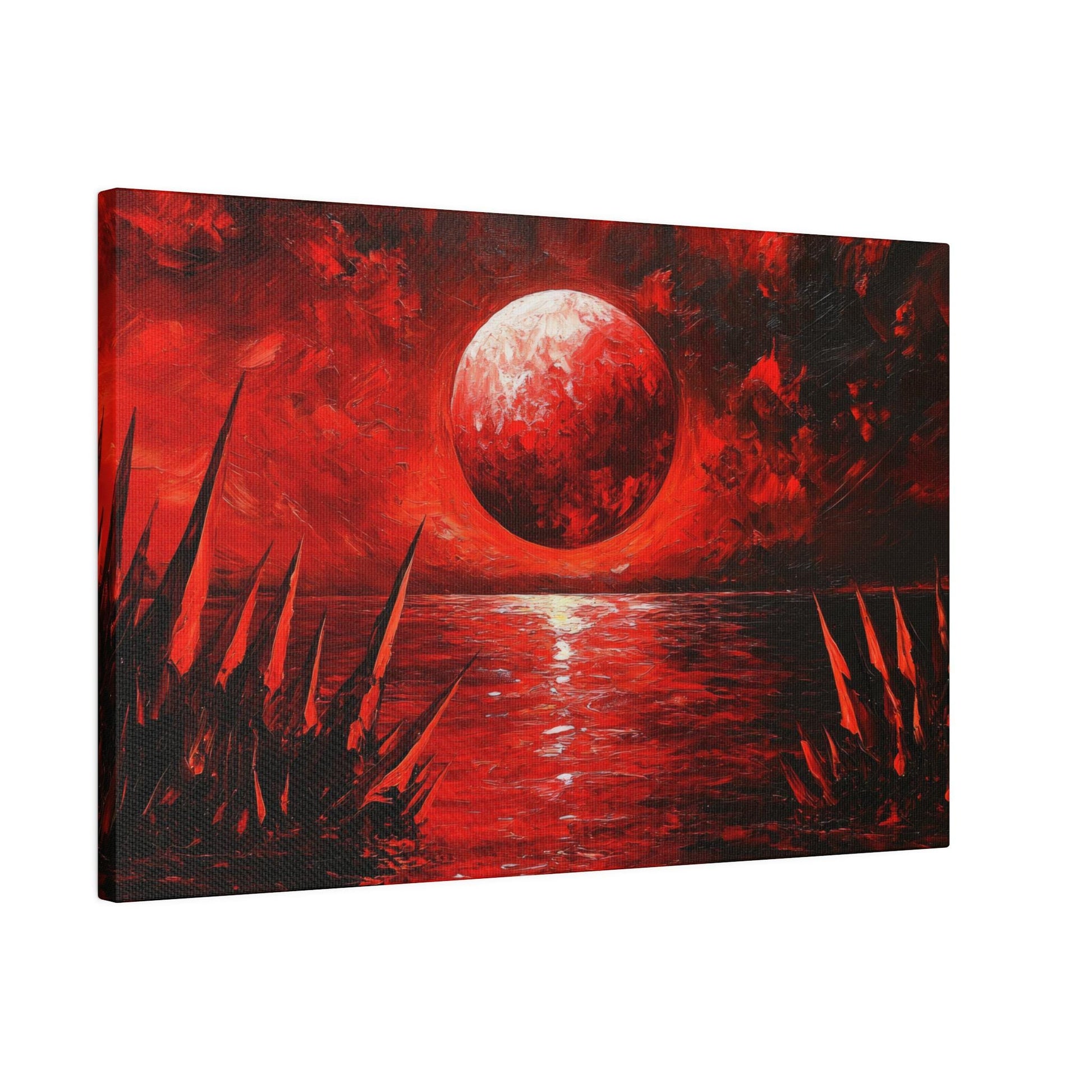 The Crimson Sea, Canvas Print Inspired by Tress, Cosmere Wall Art, Bookish Home Decor, Fantasy Art, Matte Canvas