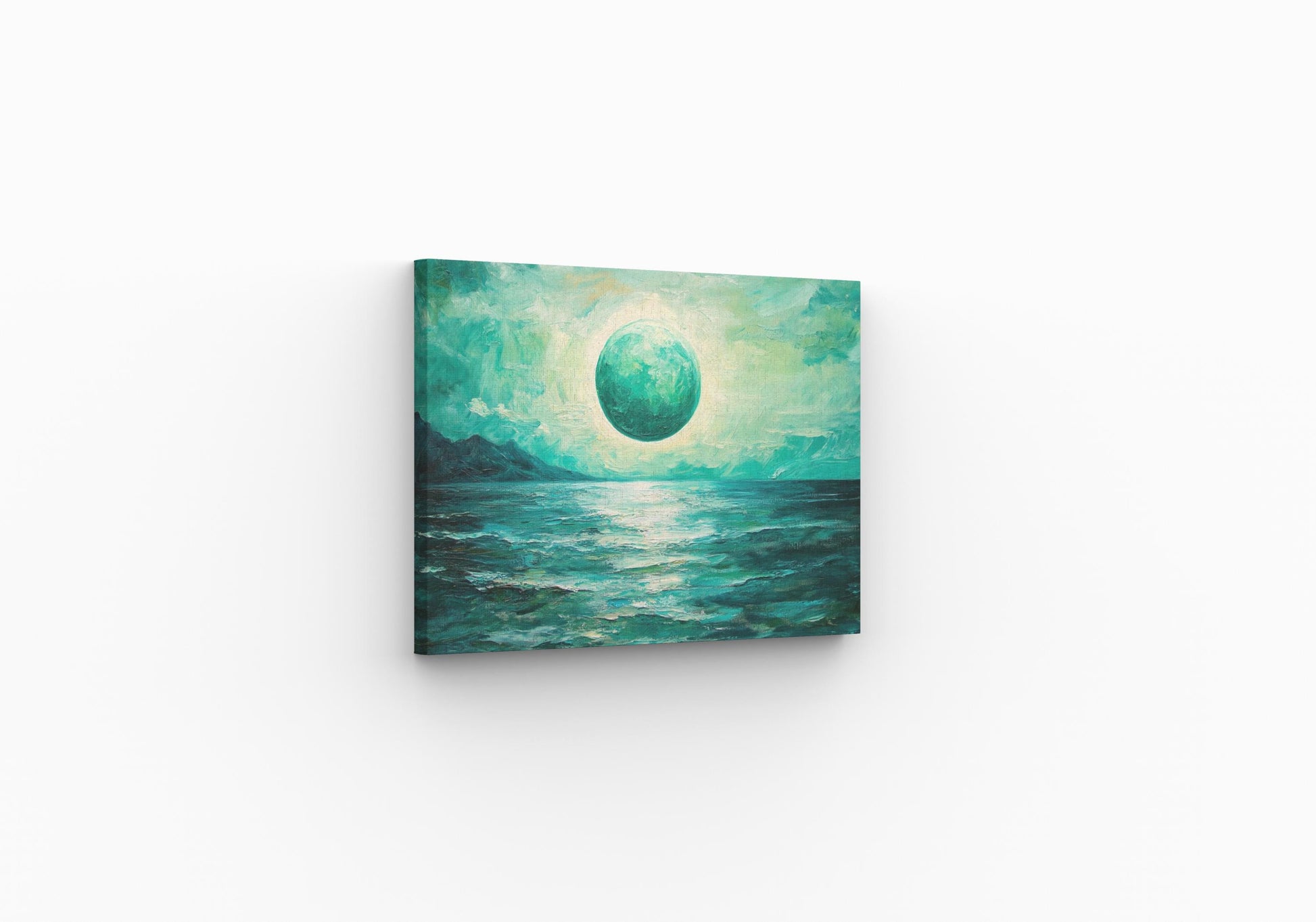 The Emerald Sea, Canvas Print Inspired by Tress, Cosmere Wall Art, Bookish Home Decor, Fantasy Art, Matte Canvas