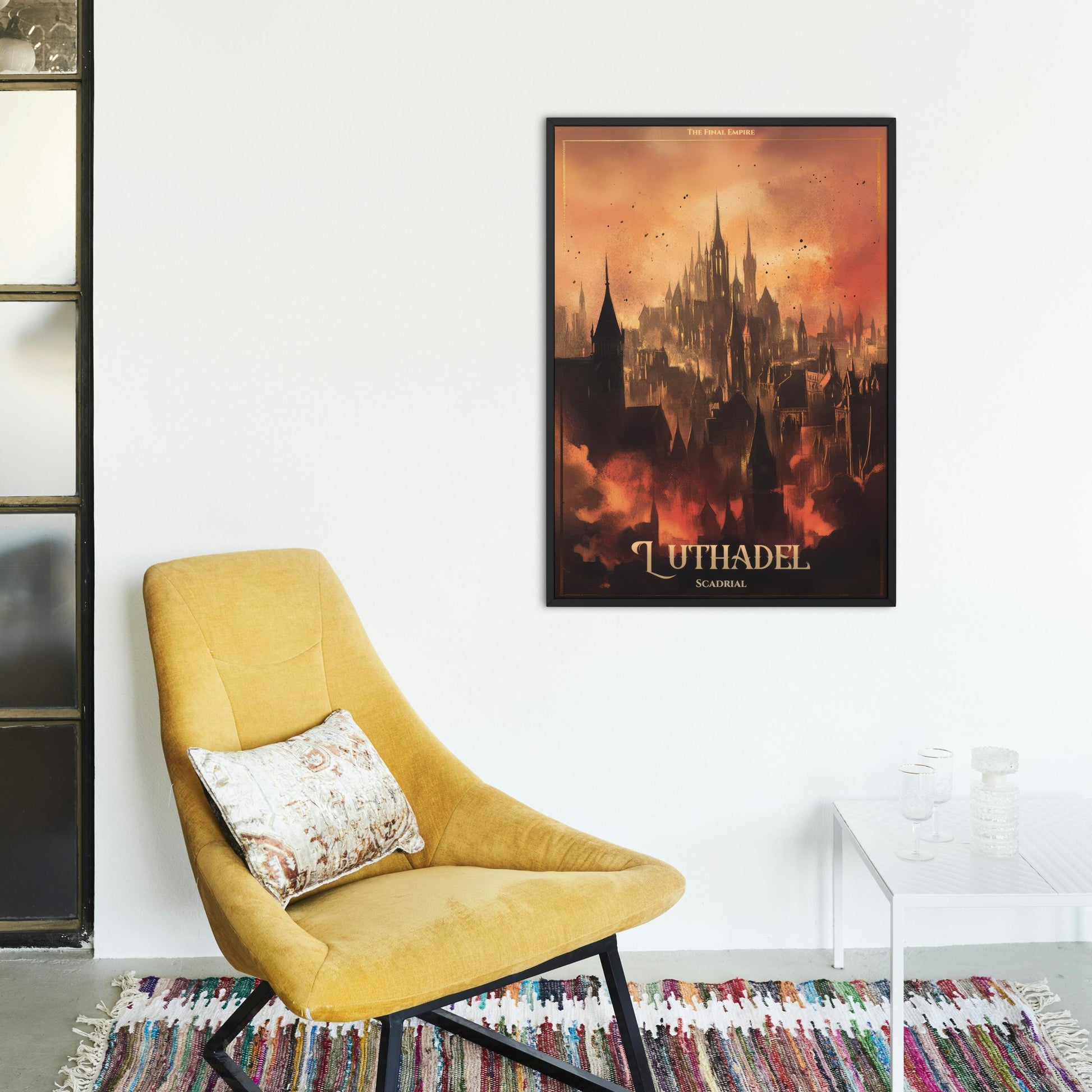 Luthadel Victorian City Landscape Wall Art Print, The Final Empire Decor, Matte Poster, Poster Print, Physical Vertical Poster