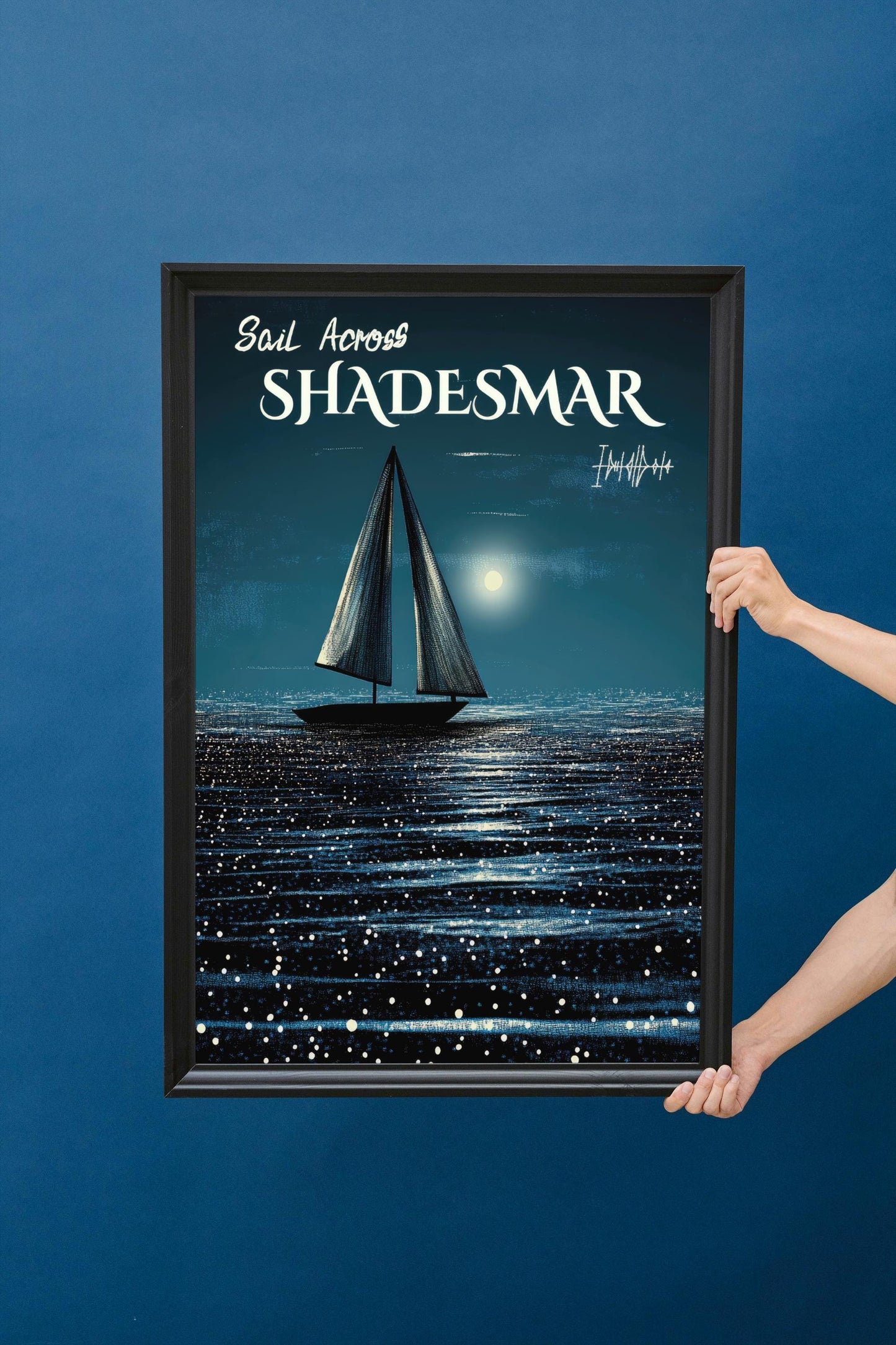 Sail Across Shadesmar, Fantasy Travel Poster, Brandon Sanderson's Stormlight Archive / Cosmere, physical poster