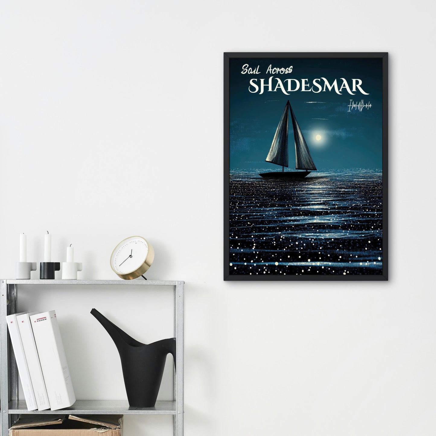 Sail Across Shadesmar, Fantasy Travel Poster, Brandon Sanderson's Stormlight Archive / Cosmere, physical poster