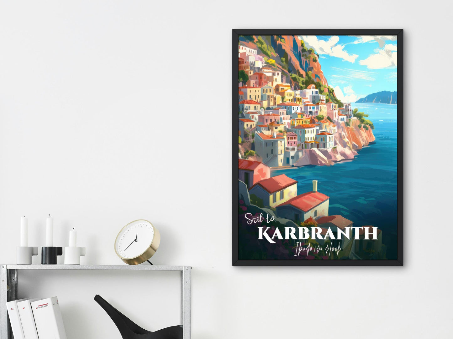 Sail to Karbranth Travel Poster, City of Bells, Fantasy Fanart, Roshar, Brandon Sanderson's Stormlight Archive / Cosmere, physical poster