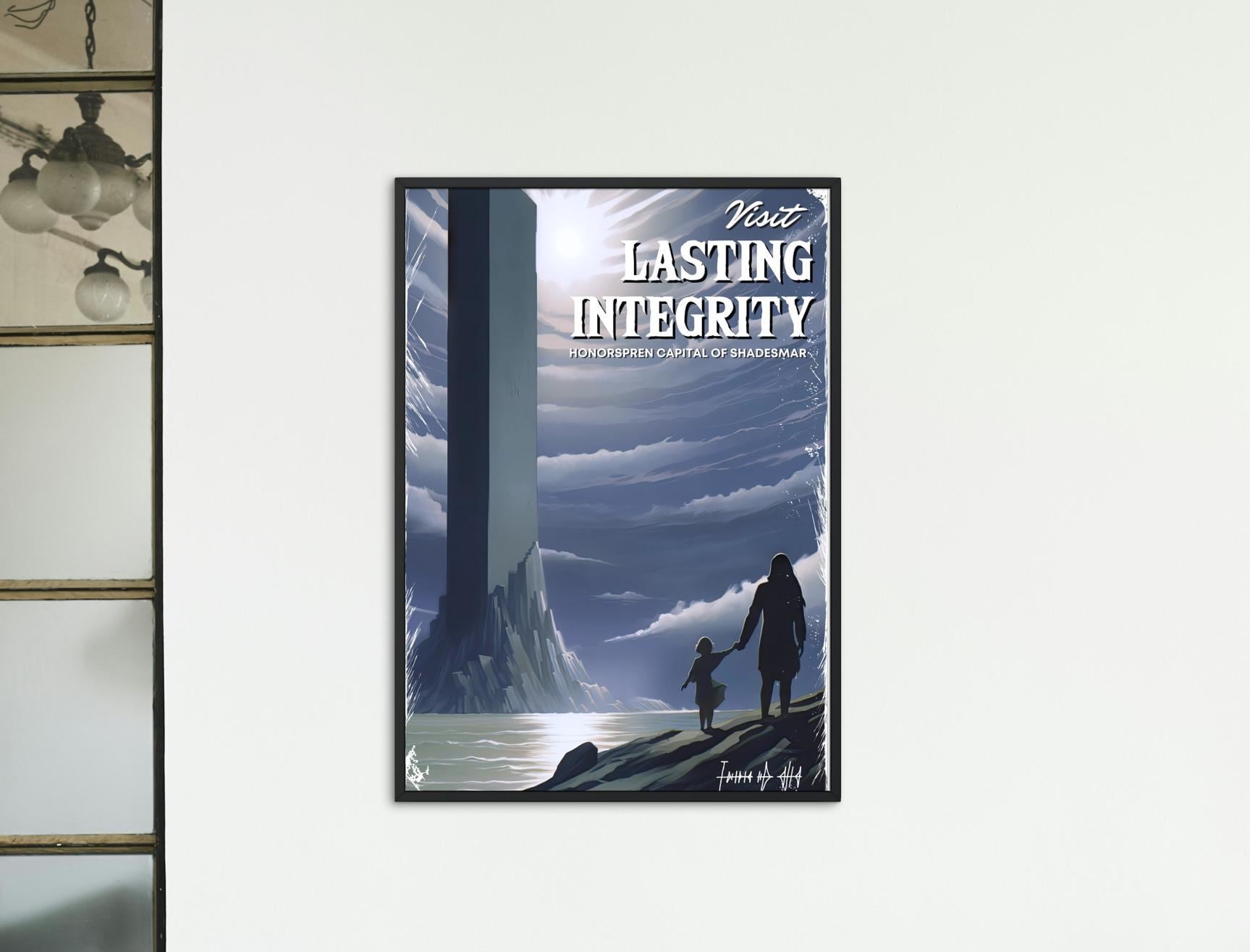 Lasting Integrity Travel Poster, Shadesmar, Brandon Sanderson's Stormlight Archive / Cosmere, Digital Download