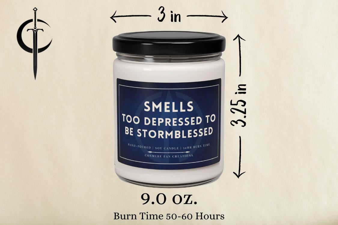 Smell's Too Depressed To Be Stormblessed Candle - Kaladin, Stormlight Archive, Cosmere, Soy Wax Candle