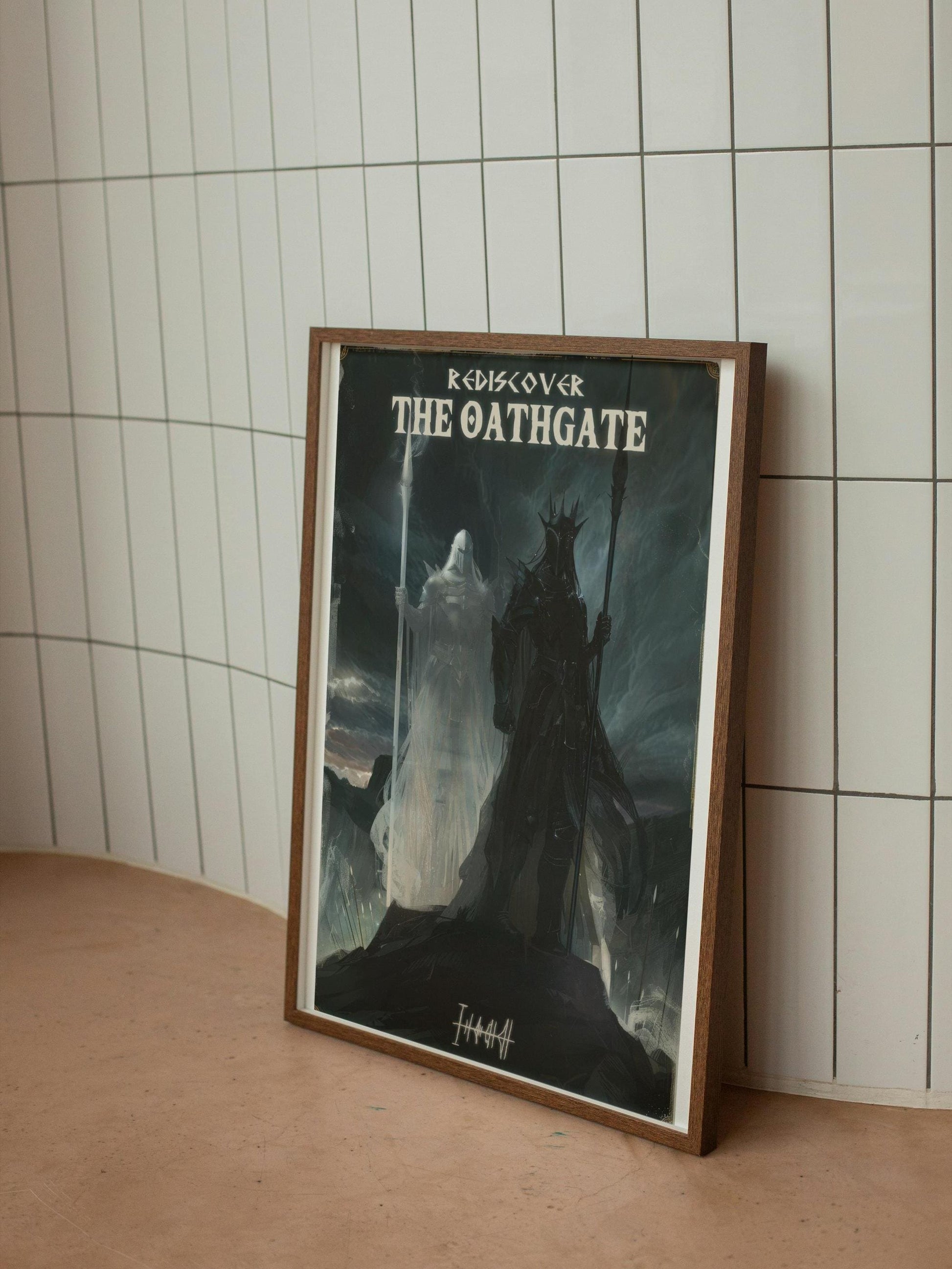 The Oathgate Travel Poster, Teleport from Roshar to Urithiru, Shadesmar, Brandon Sanderson's Stormlight Archive / Cosmere, physical poster