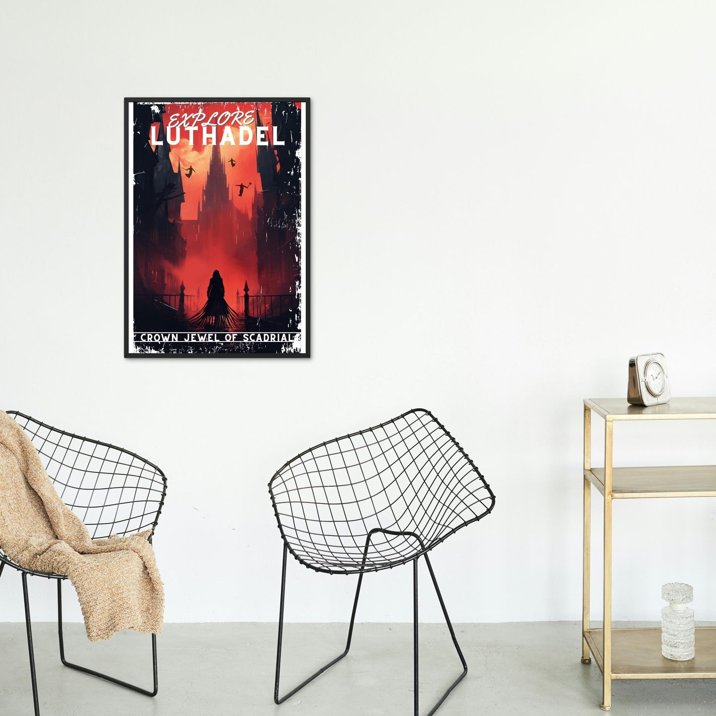 Luthadel Travel Poster, Scadrial, Brandon Sanderson's Mistborn book series, Cosmere, physical poster, various sizes