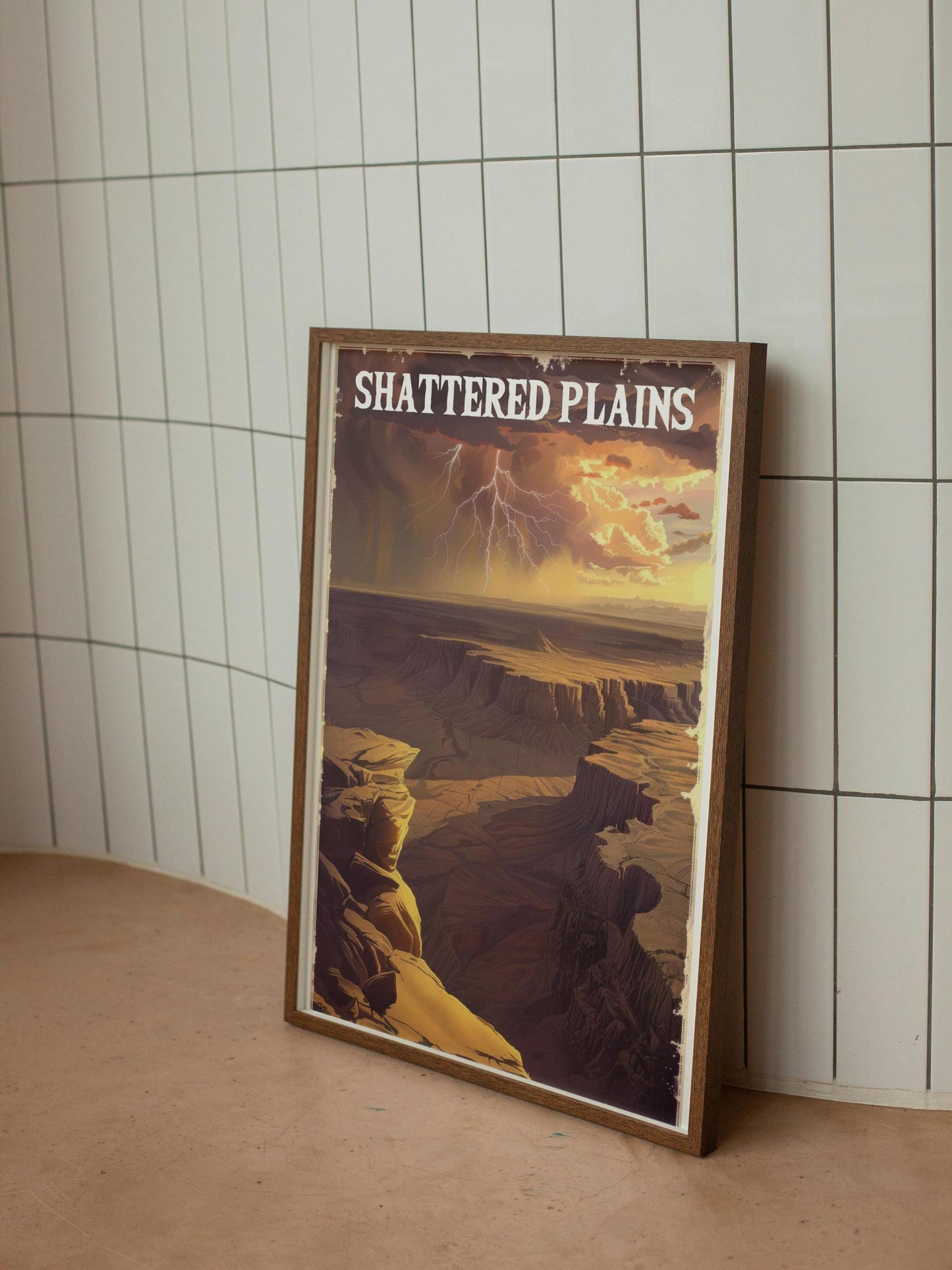 Shattered Plains Poster, Brandon Sanderson's Stormlight Archive / Cosmere, physical poster, various sizes