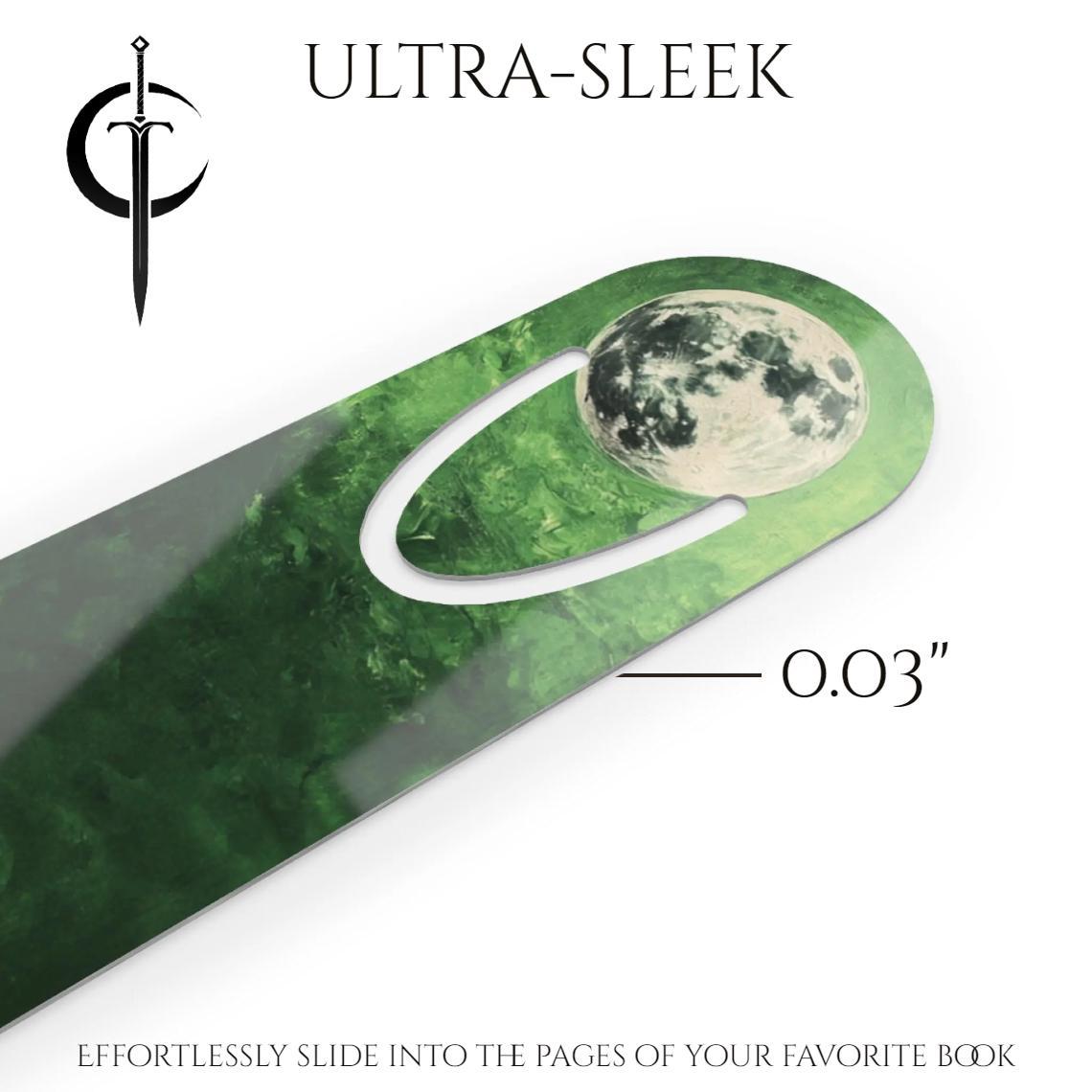 Tress Emerald Sea Bookmarks, Crimson Sea, Midnight Sea, Cosmere Inspired Fan Art, Metal Bookmark.