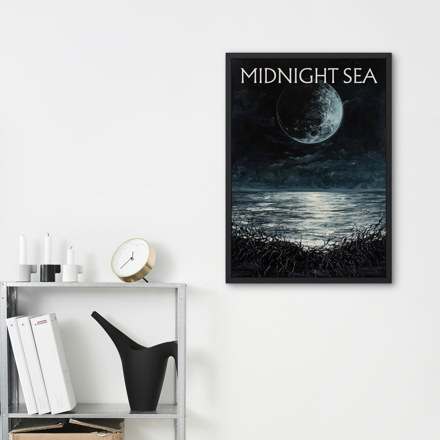 Midnight Sea Poster, Inspired by Brandon Sanderson's Book Tress of The Emerald Sea / Cosmere, Physical Poster