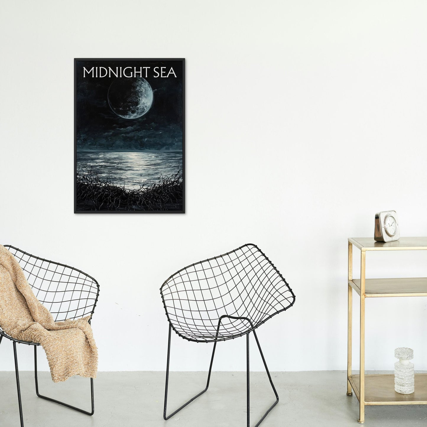 Midnight Sea Poster, Inspired by Brandon Sanderson's Book Tress of The Emerald Sea / Cosmere, Physical Poster