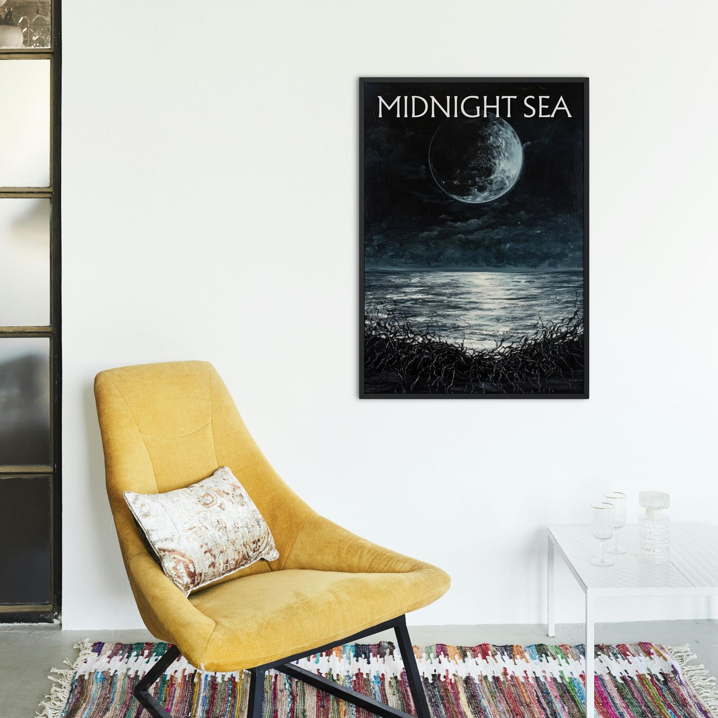 Midnight Sea Poster, Inspired by Brandon Sanderson's Book Tress of The Emerald Sea / Cosmere, Physical Poster