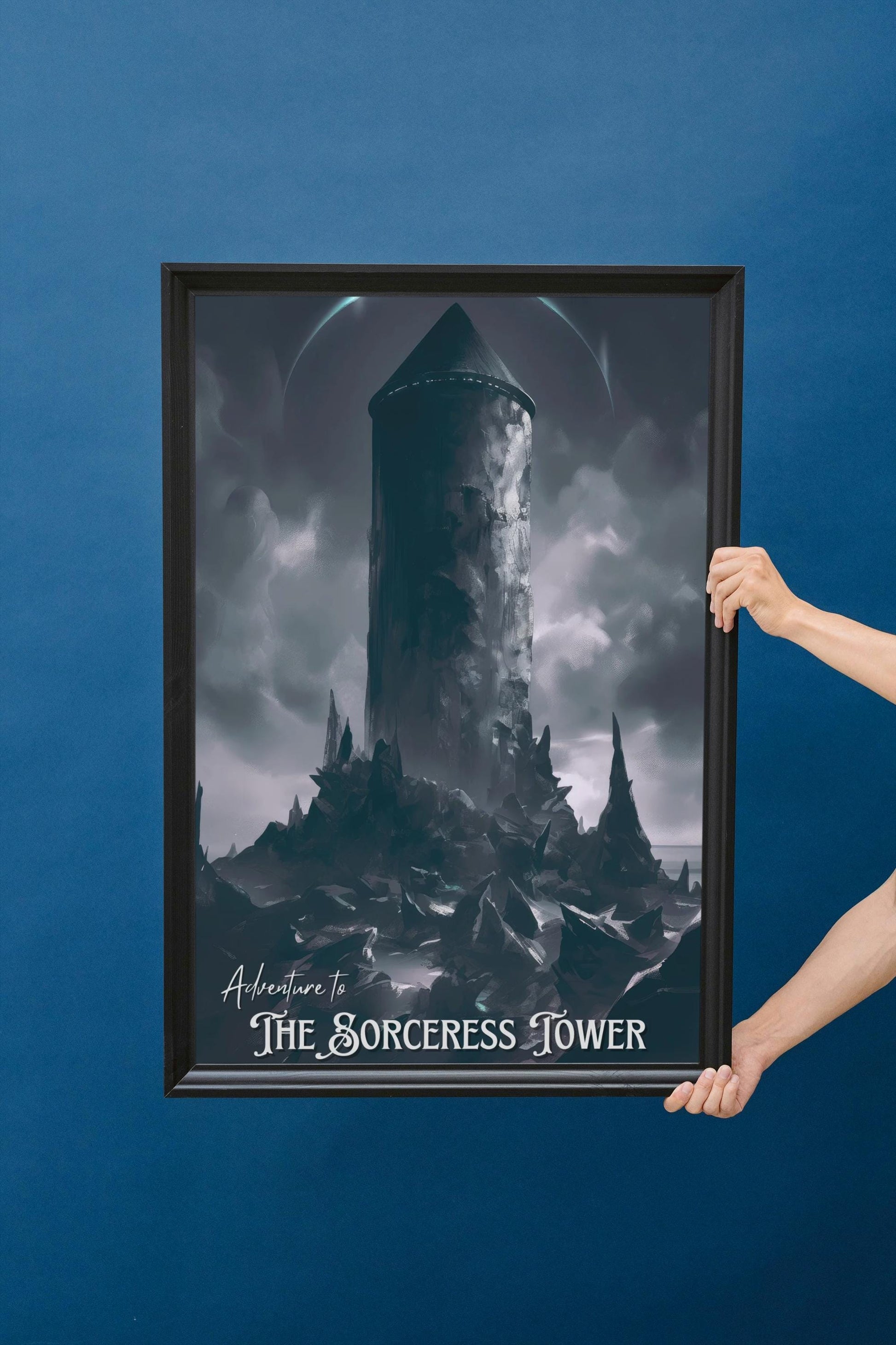 The Sorceress Tower Poster, Inspired by Brandon Sanderson's Book Tress of The Emerald Sea / Cosmere, physical poster