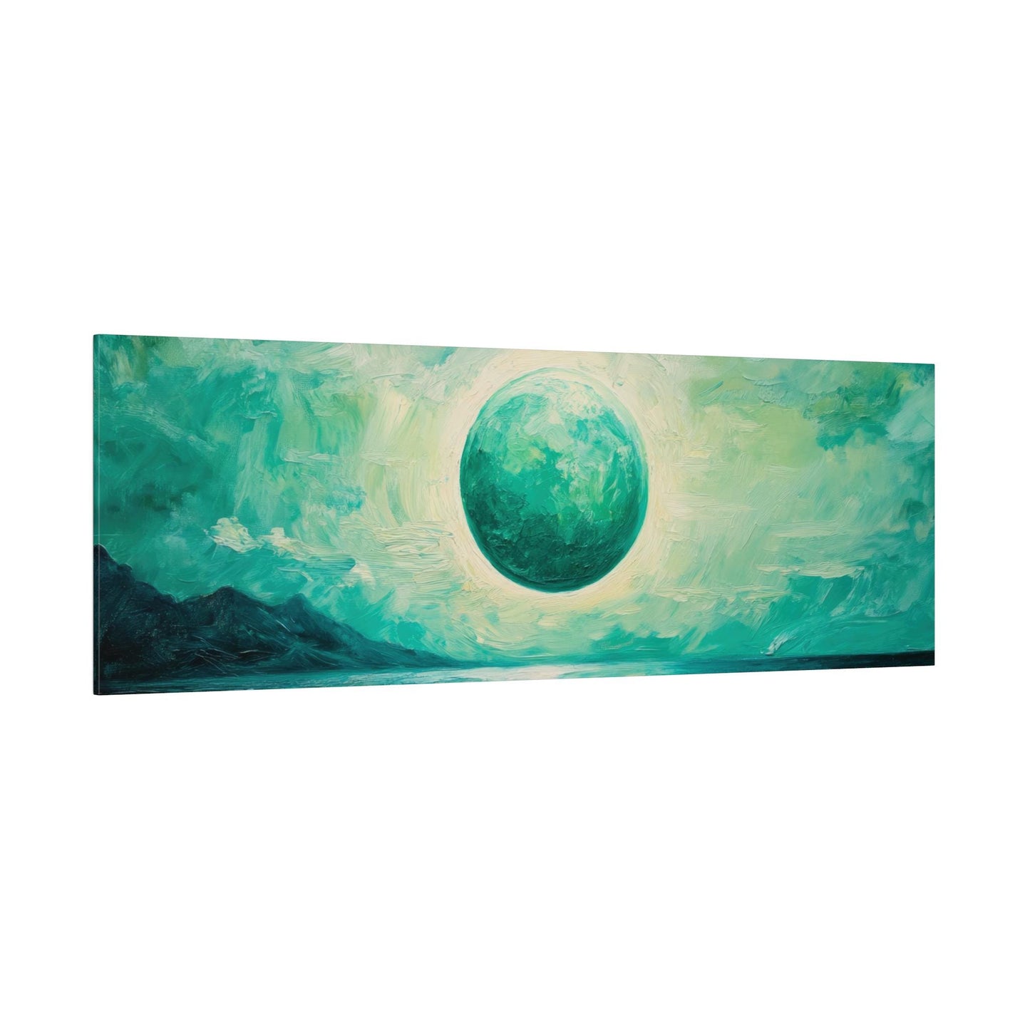 The Emerald Sea, Canvas Print Inspired by Tress, Cosmere Wall Art, Bookish Home Decor, Fantasy Art, Matte Canvas